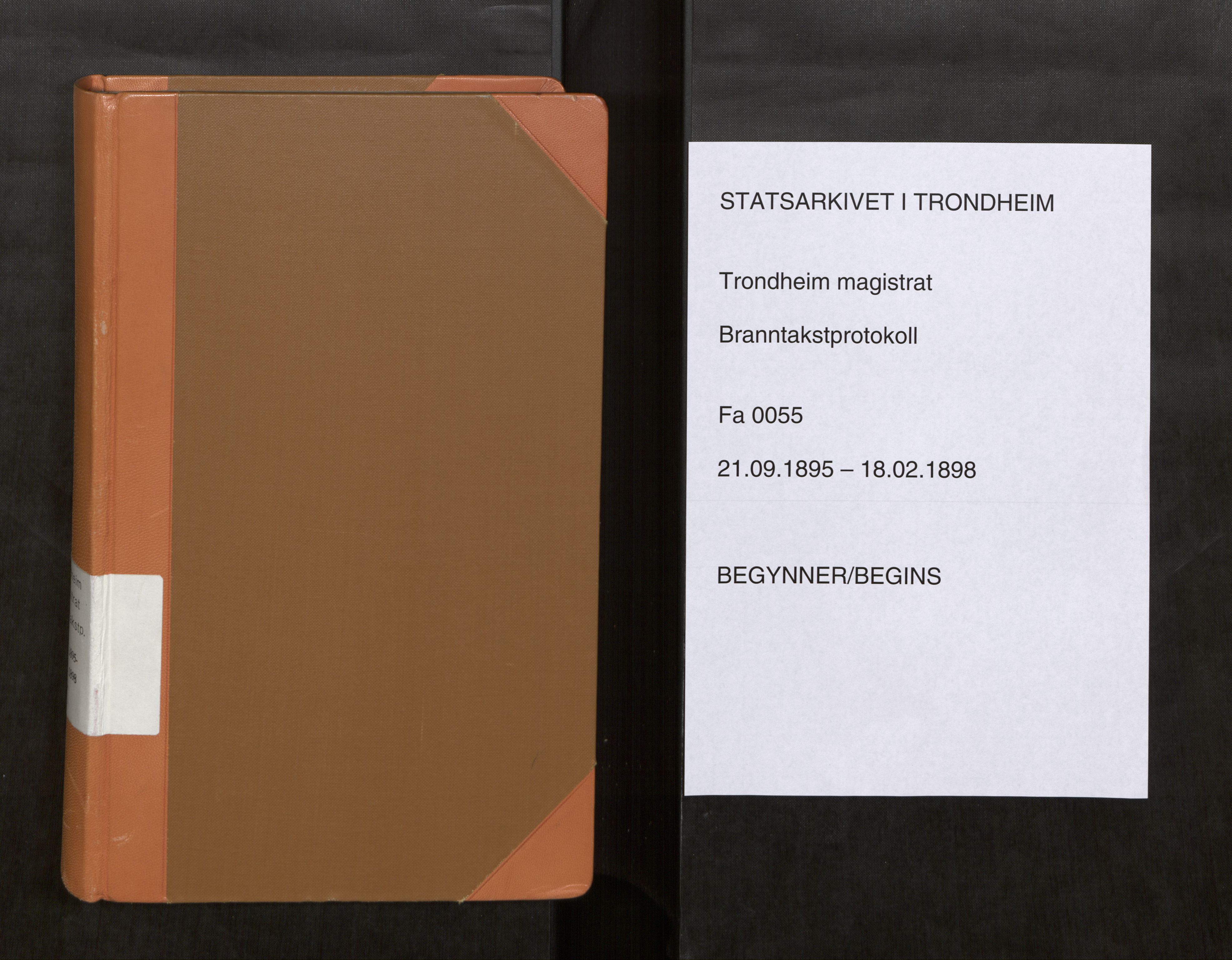 Norges Brannkasse Trondheim magistrat, AV/SAT-A-5590/Fa/L0058: Branntakstprotokoll X, 1895-1898