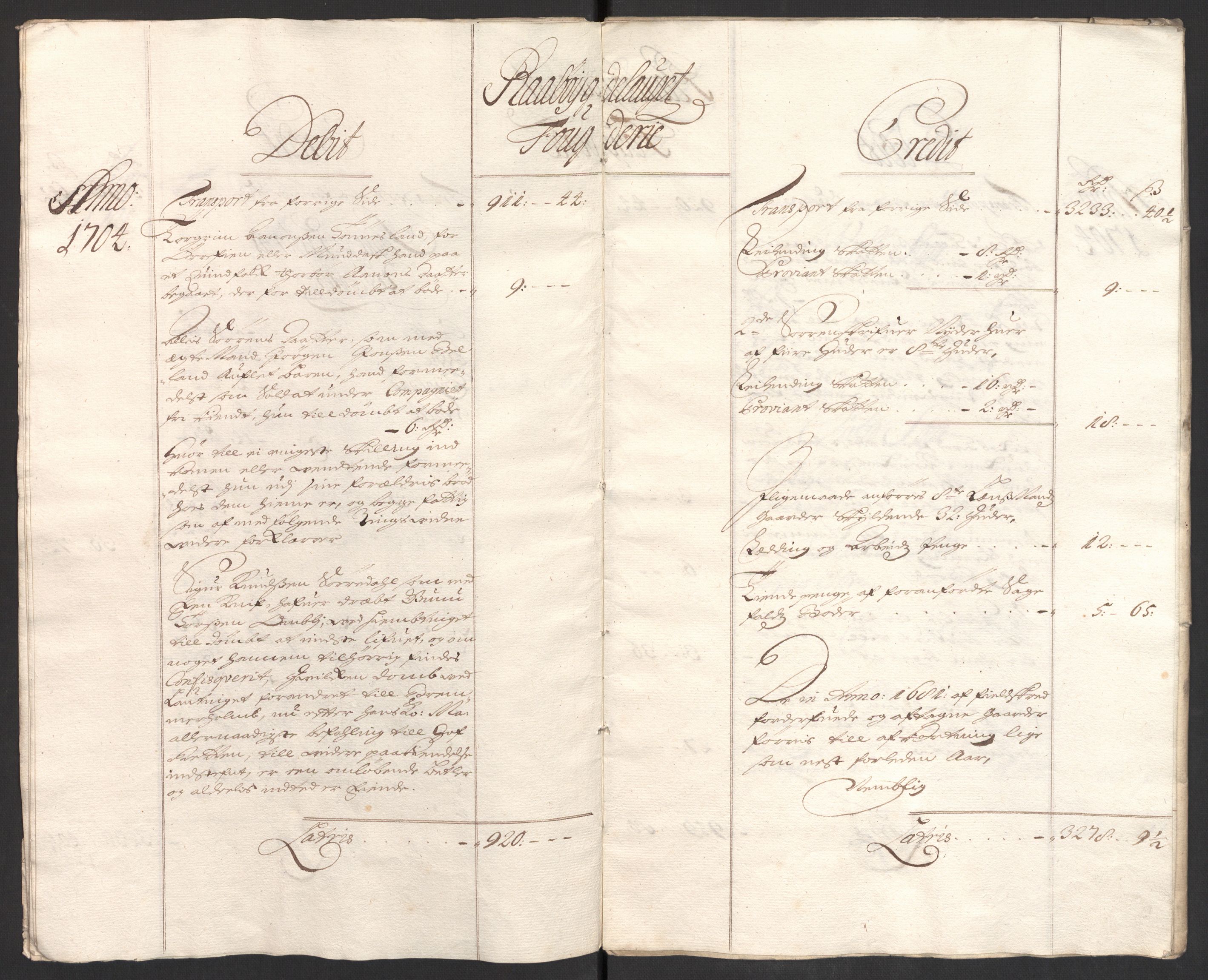 Rentekammeret inntil 1814, Reviderte regnskaper, Fogderegnskap, RA/EA-4092/R40/L2447: Fogderegnskap Råbyggelag, 1703-1705, s. 224