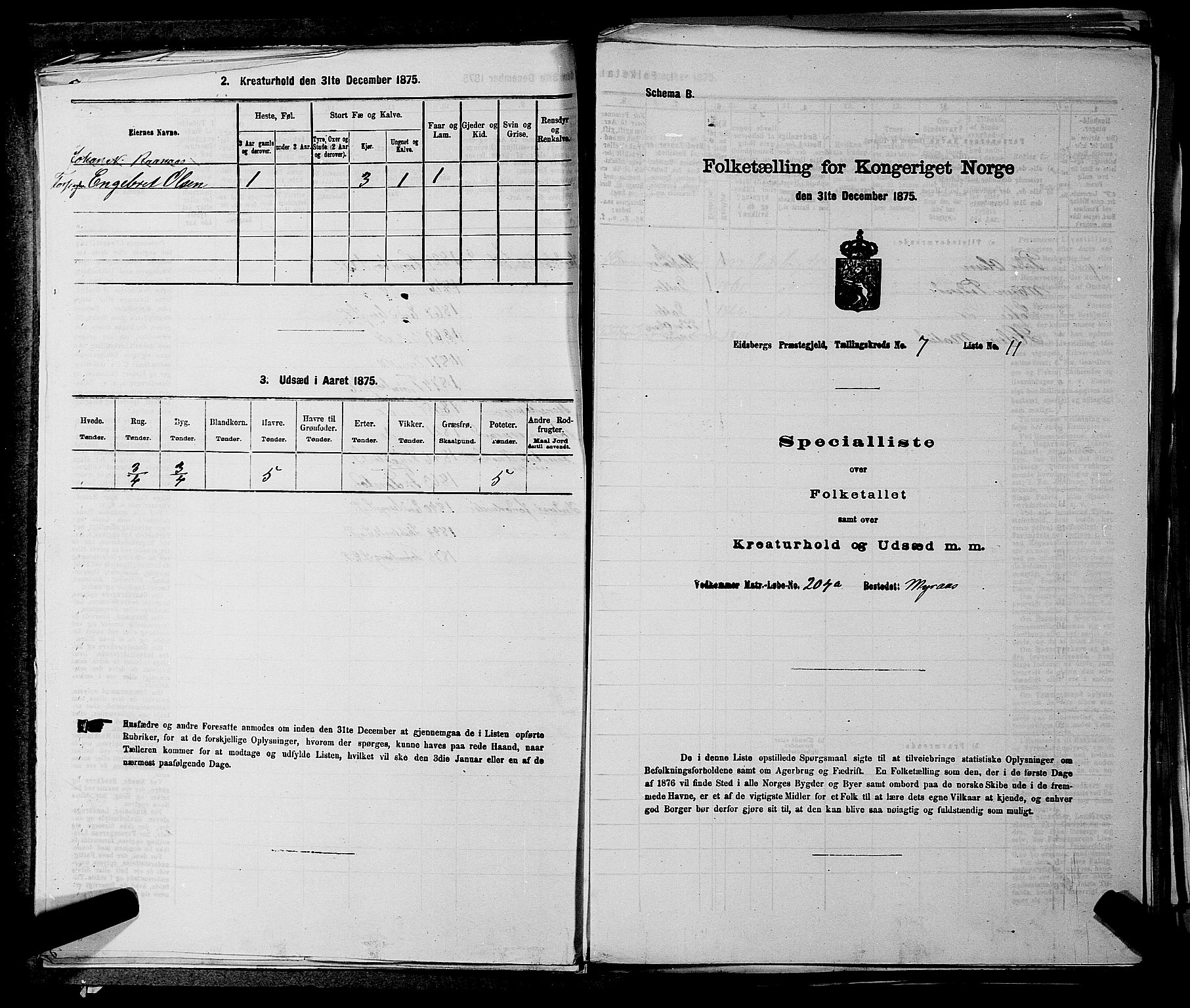 RA, Folketelling 1875 for 0125P Eidsberg prestegjeld, 1875, s. 1377
