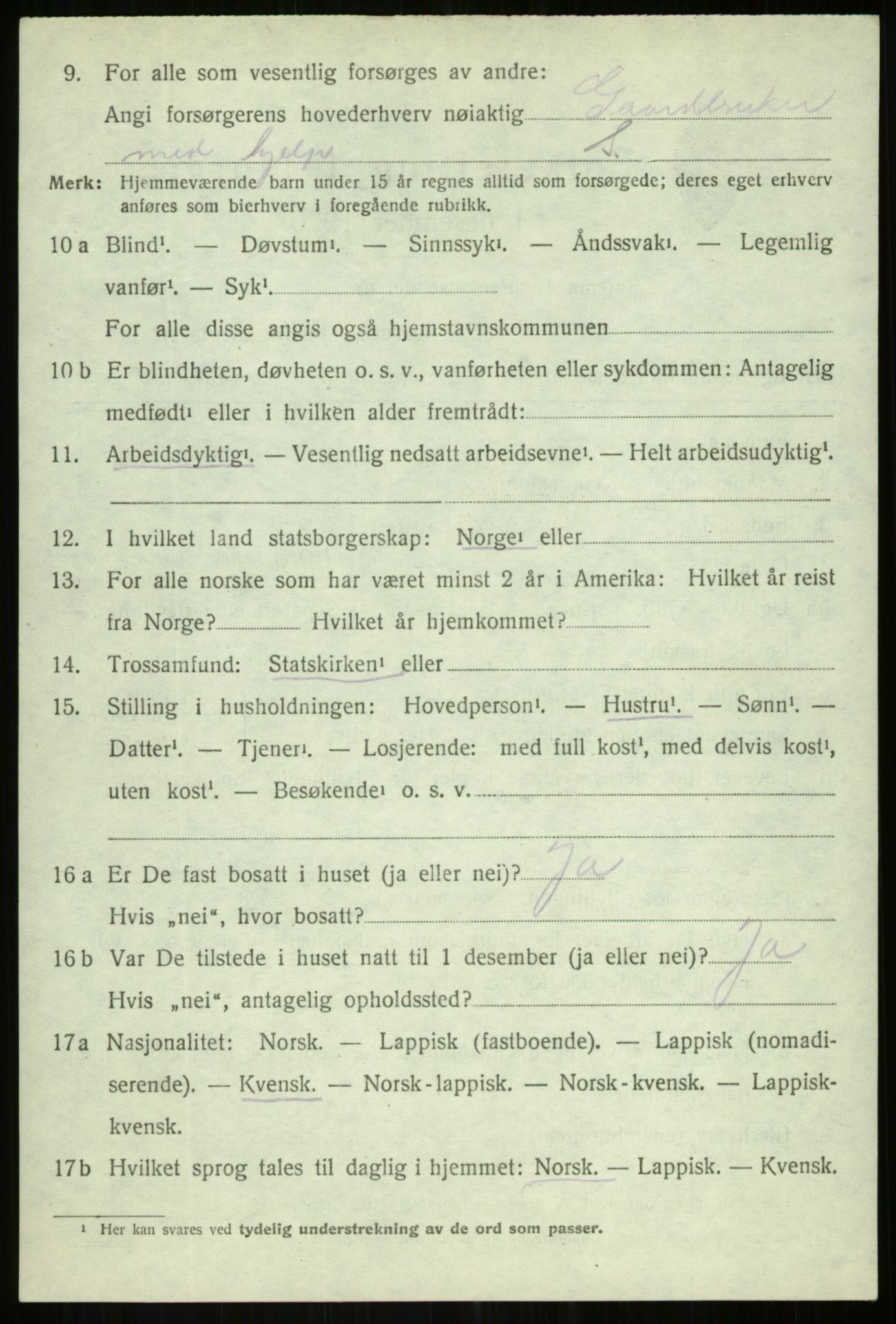 SATØ, Folketelling 1920 for 1931 Lenvik herred, 1920, s. 2655