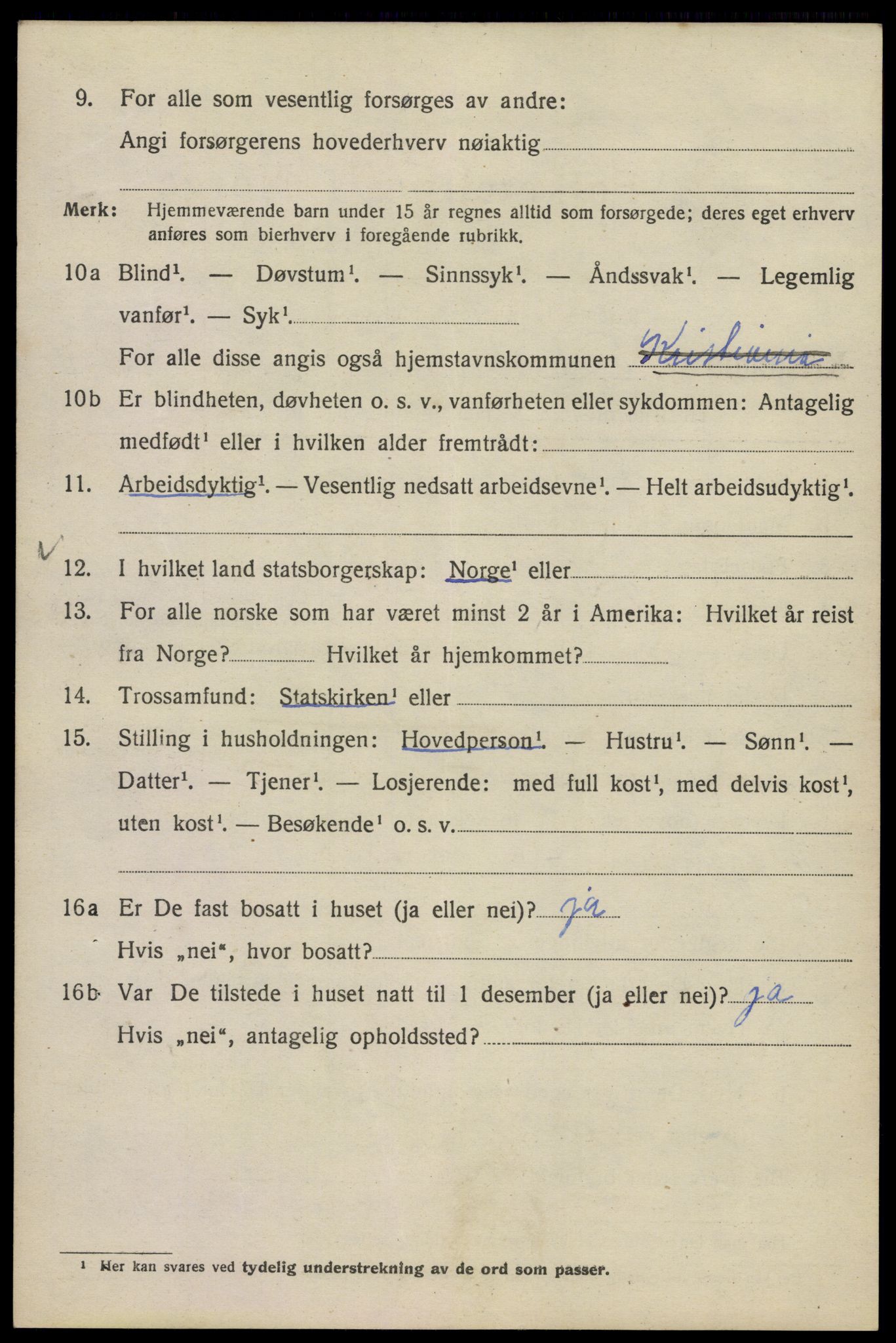 SAO, Folketelling 1920 for 0301 Kristiania kjøpstad, 1920, s. 237040