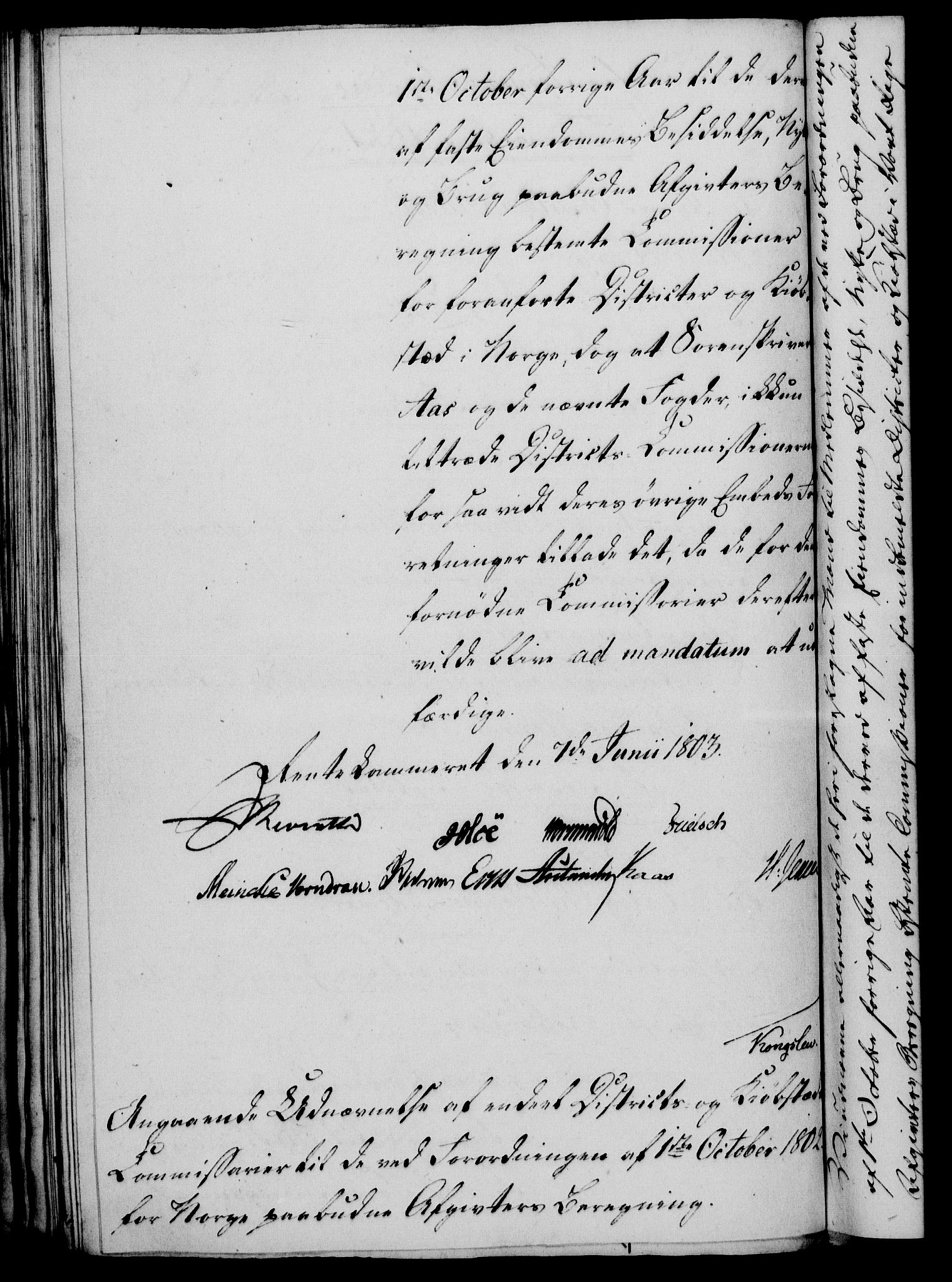 Rentekammeret, Kammerkanselliet, RA/EA-3111/G/Gf/Gfa/L0085: Norsk relasjons- og resolusjonsprotokoll (merket RK 52.85), 1803, s. 580