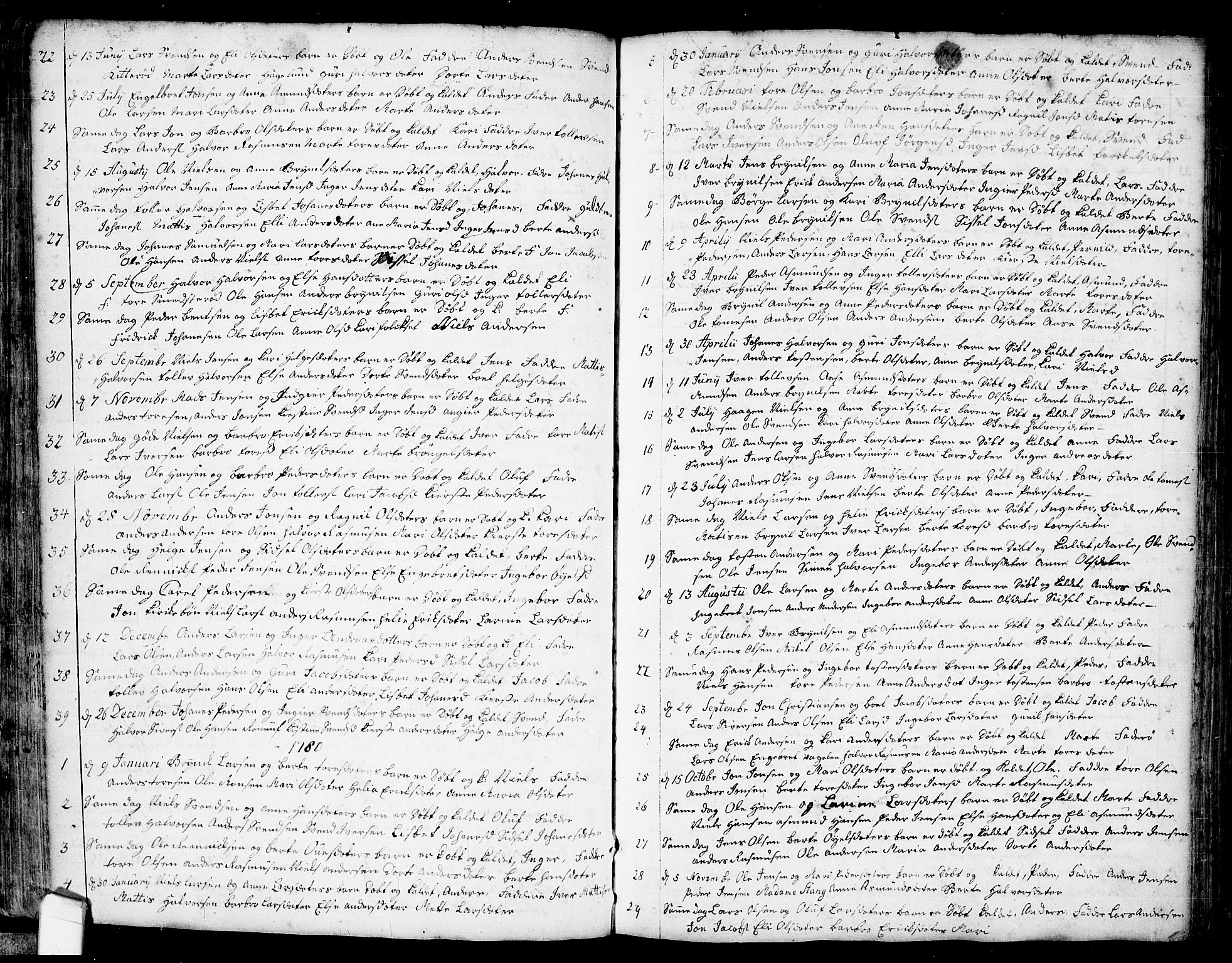 Idd prestekontor Kirkebøker, AV/SAO-A-10911/F/Fb/L0001: Ministerialbok nr. II 1, 1720-1789, s. 39