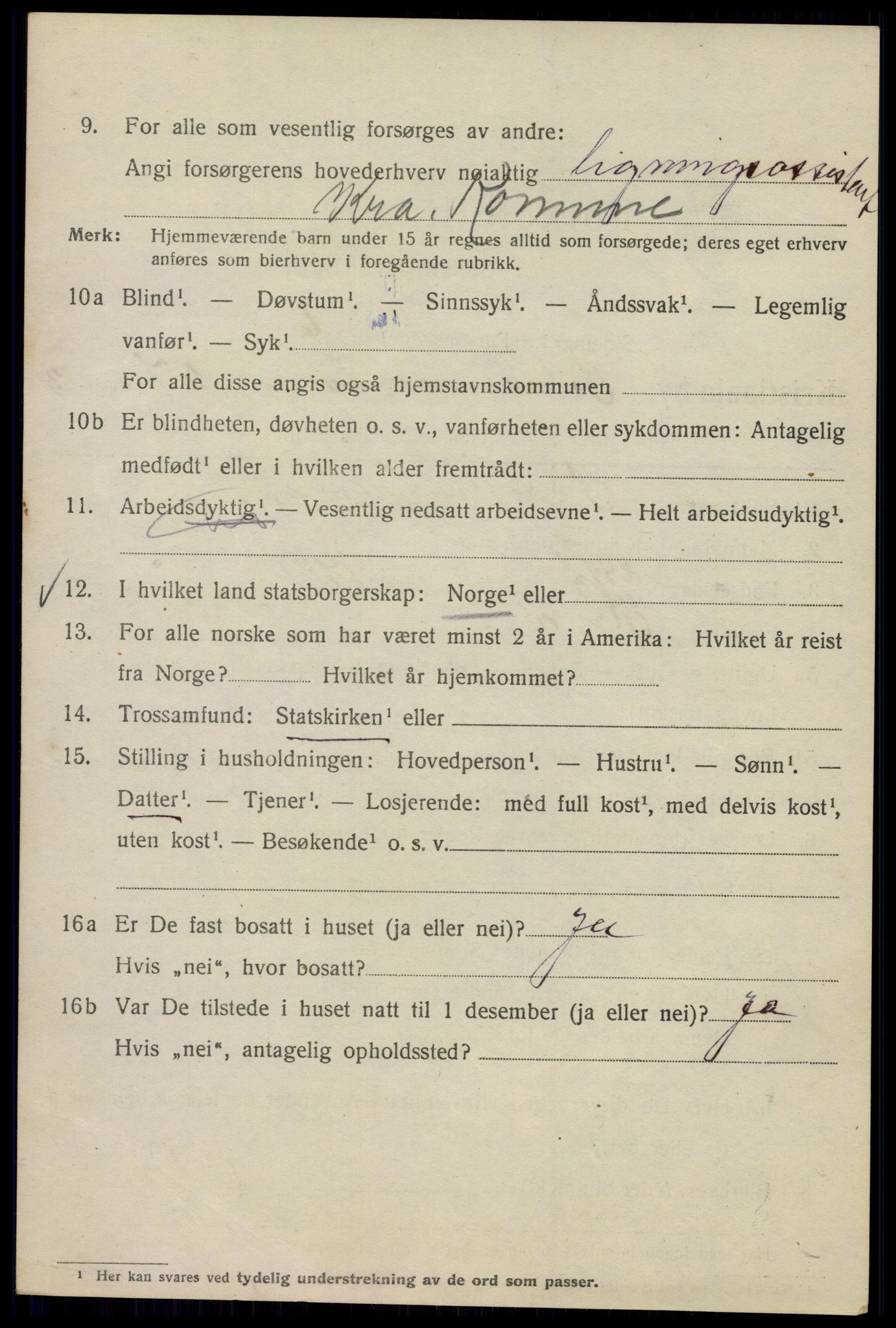 SAO, Folketelling 1920 for 0301 Kristiania kjøpstad, 1920, s. 494180