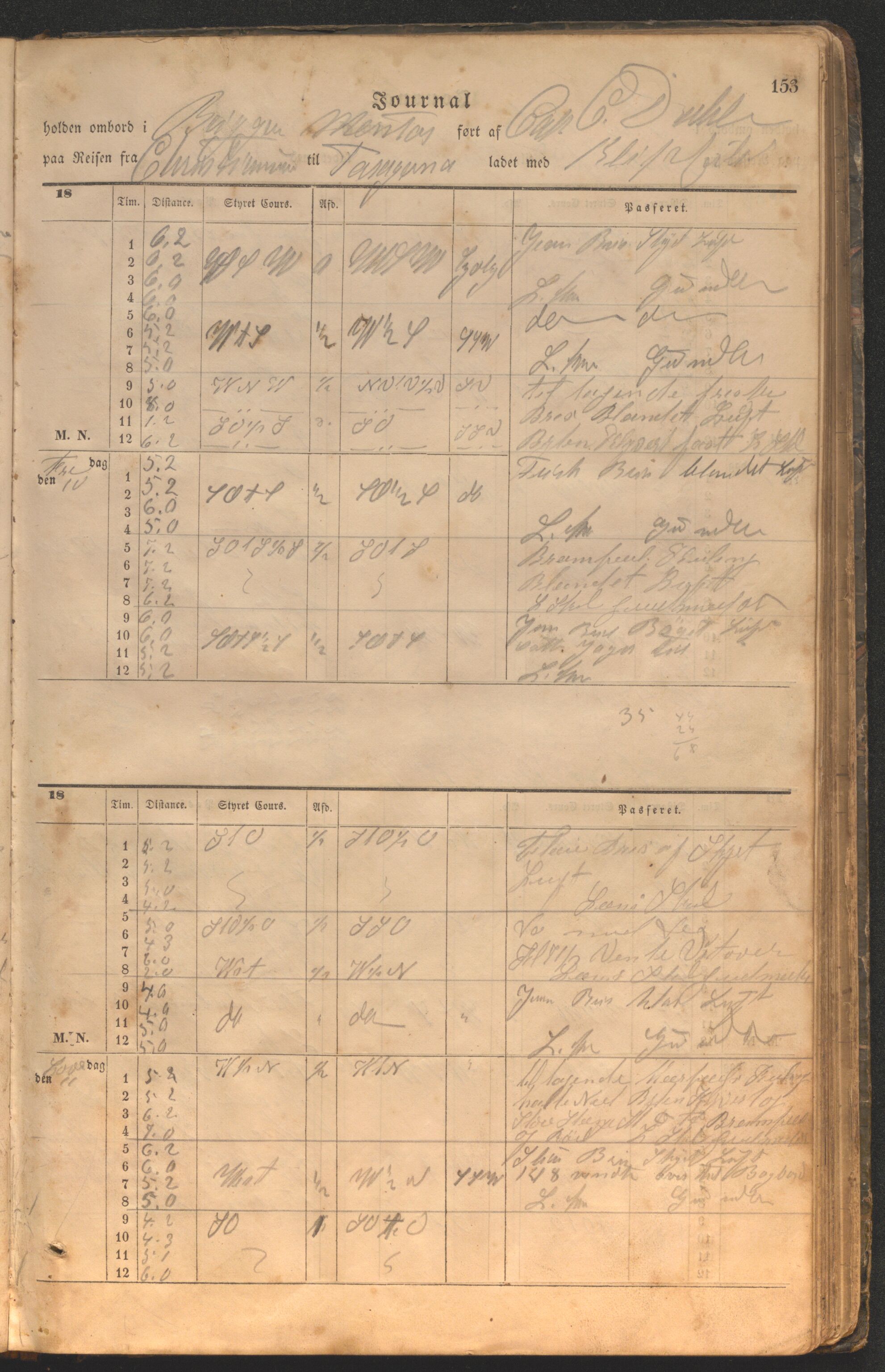 Enkeltstående fartøy, HABI/020/H/Ha, 1866-1869, s. 153