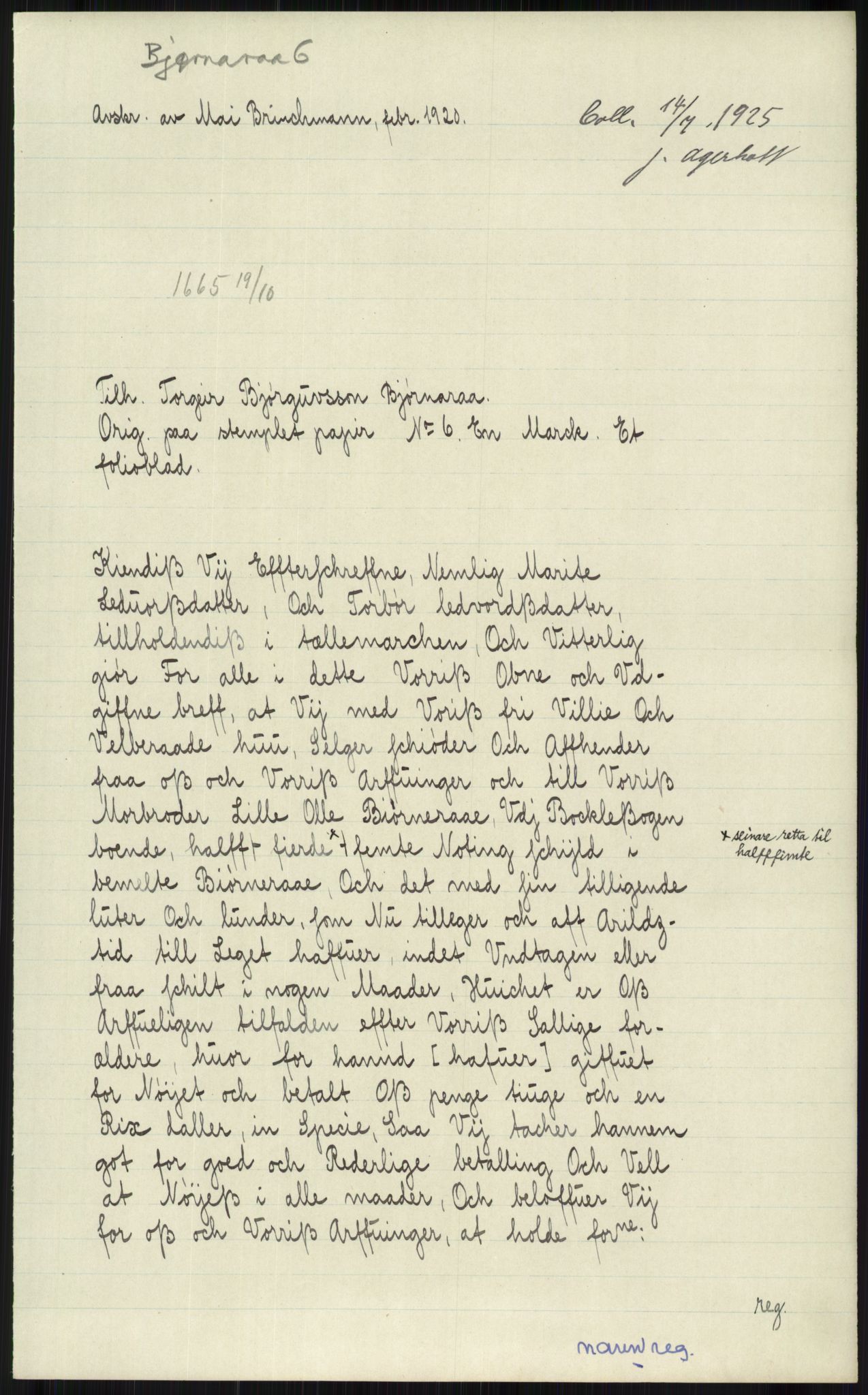 Samlinger til kildeutgivelse, Diplomavskriftsamlingen, AV/RA-EA-4053/H/Ha, s. 418