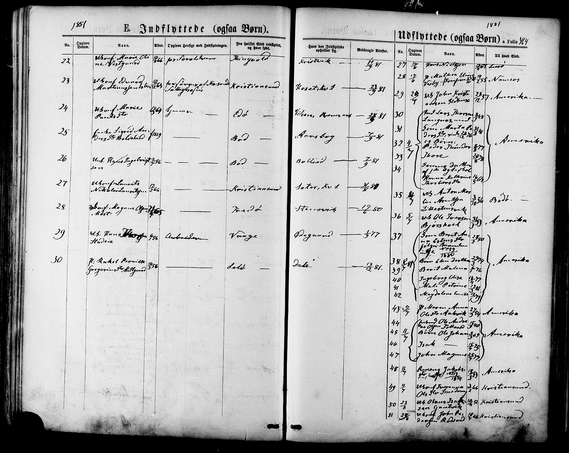 Ministerialprotokoller, klokkerbøker og fødselsregistre - Møre og Romsdal, AV/SAT-A-1454/568/L0805: Ministerialbok nr. 568A12 /1, 1869-1884, s. 464