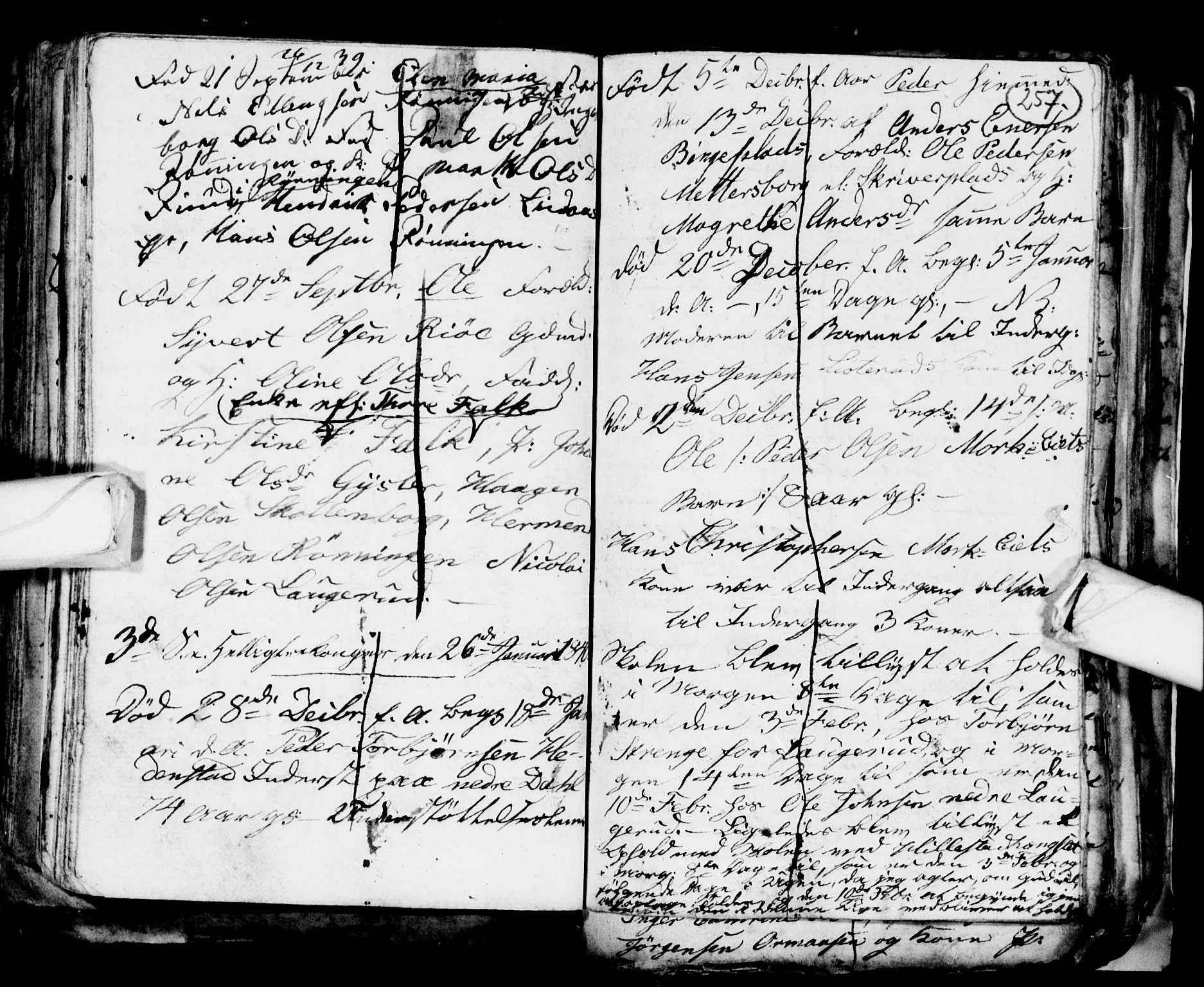 Sandsvær kirkebøker, AV/SAKO-A-244/G/Gd/L0001: Klokkerbok nr. IV 1, 1832-1840, s. 257