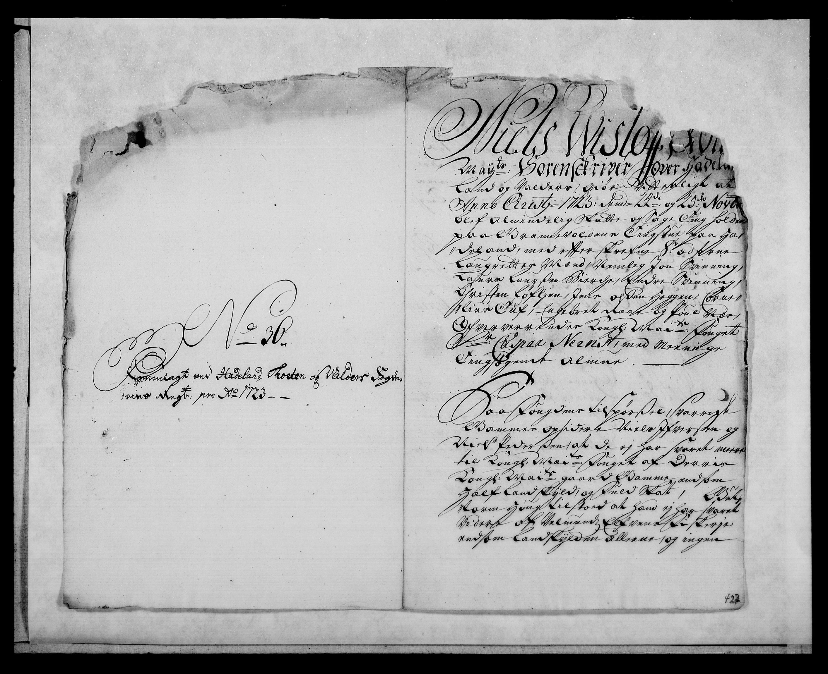 Rentekammeret inntil 1814, Reviderte regnskaper, Fogderegnskap, AV/RA-EA-4092/R18/L1328: Fogderegnskap Hadeland, Toten og Valdres, 1723, s. 367