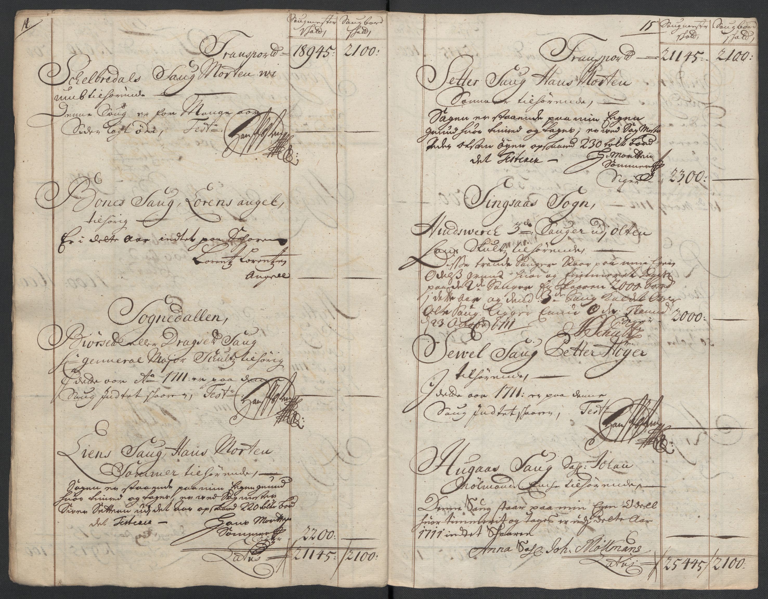 Rentekammeret inntil 1814, Reviderte regnskaper, Fogderegnskap, AV/RA-EA-4092/R60/L3961: Fogderegnskap Orkdal og Gauldal, 1711, s. 339