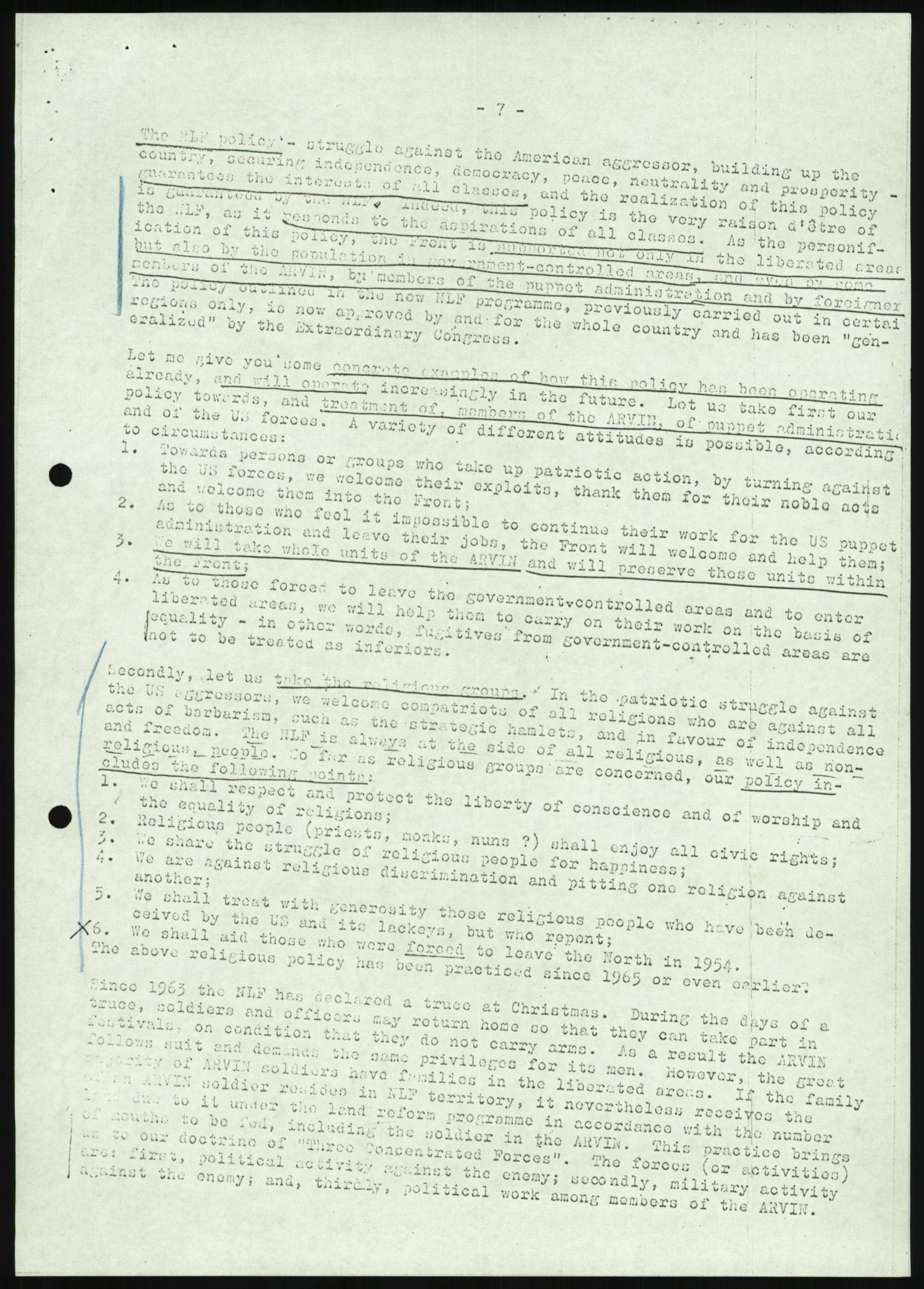 Utenriksdepartementet, hovedarkiv, AV/RA-S-6794/D/Da/Daa/L0969/0001: Verdenspolitikk. Fremmede staters politikk. Generelt / Sør-Vietnam: Nobelpristakeres fredsaksjoner (2 mapper), 1967-1969, s. 38