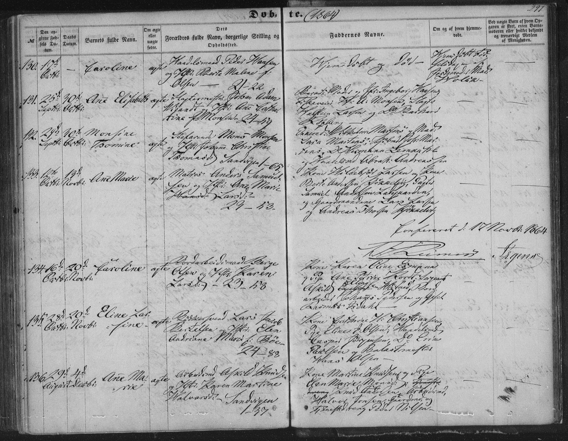Korskirken sokneprestembete, AV/SAB-A-76101/H/Haa/L0018: Ministerialbok nr. B 4, 1857-1866, s. 297