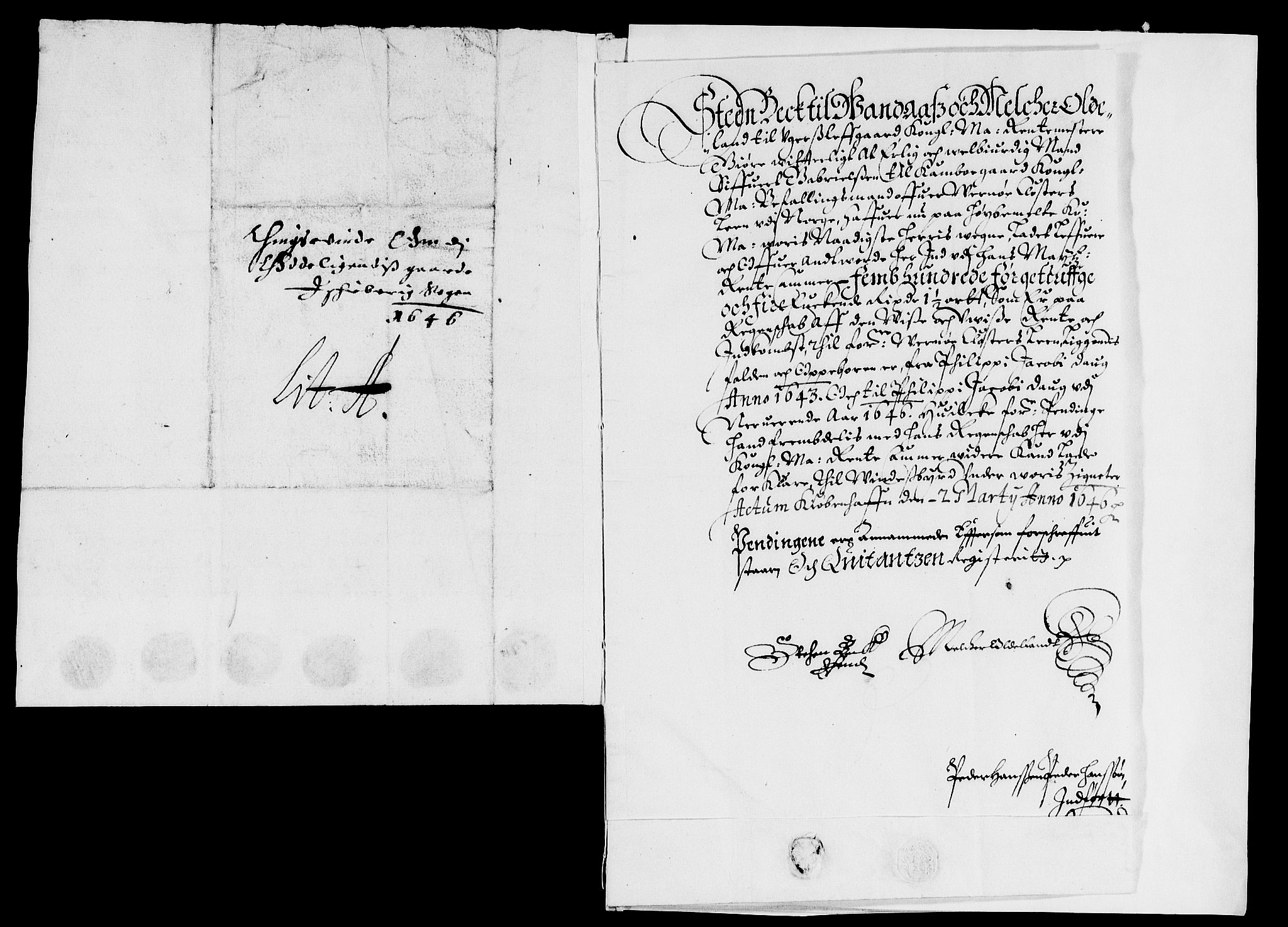 Rentekammeret inntil 1814, Reviderte regnskaper, Lensregnskaper, AV/RA-EA-5023/R/Rb/Rbg/L0007: Verne kloster len, 1623-1647