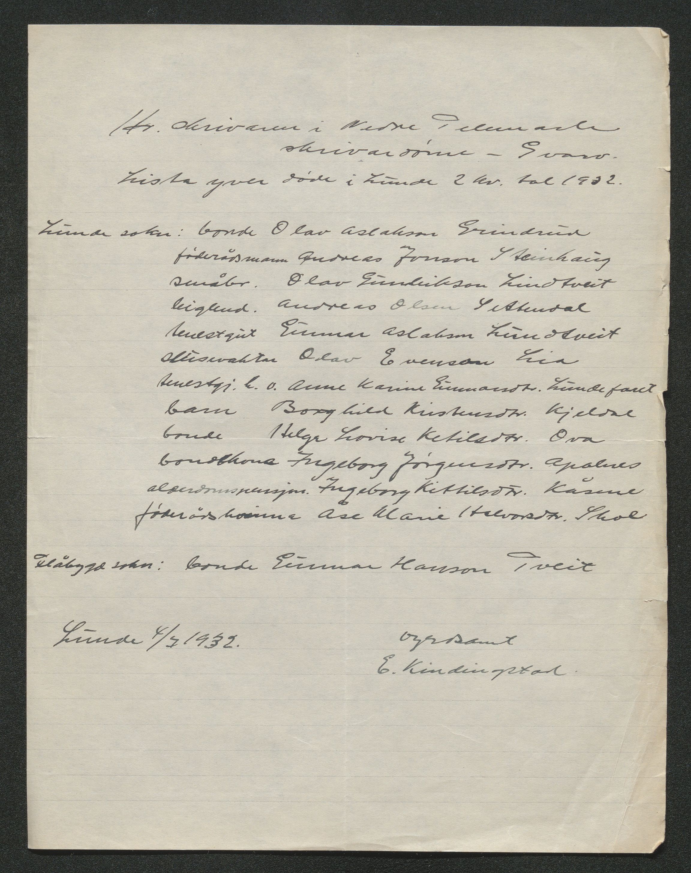 Nedre Telemark sorenskriveri, AV/SAKO-A-135/H/Ha/Hab/L0008: Dødsfallsfortegnelser
, 1931-1935, s. 436