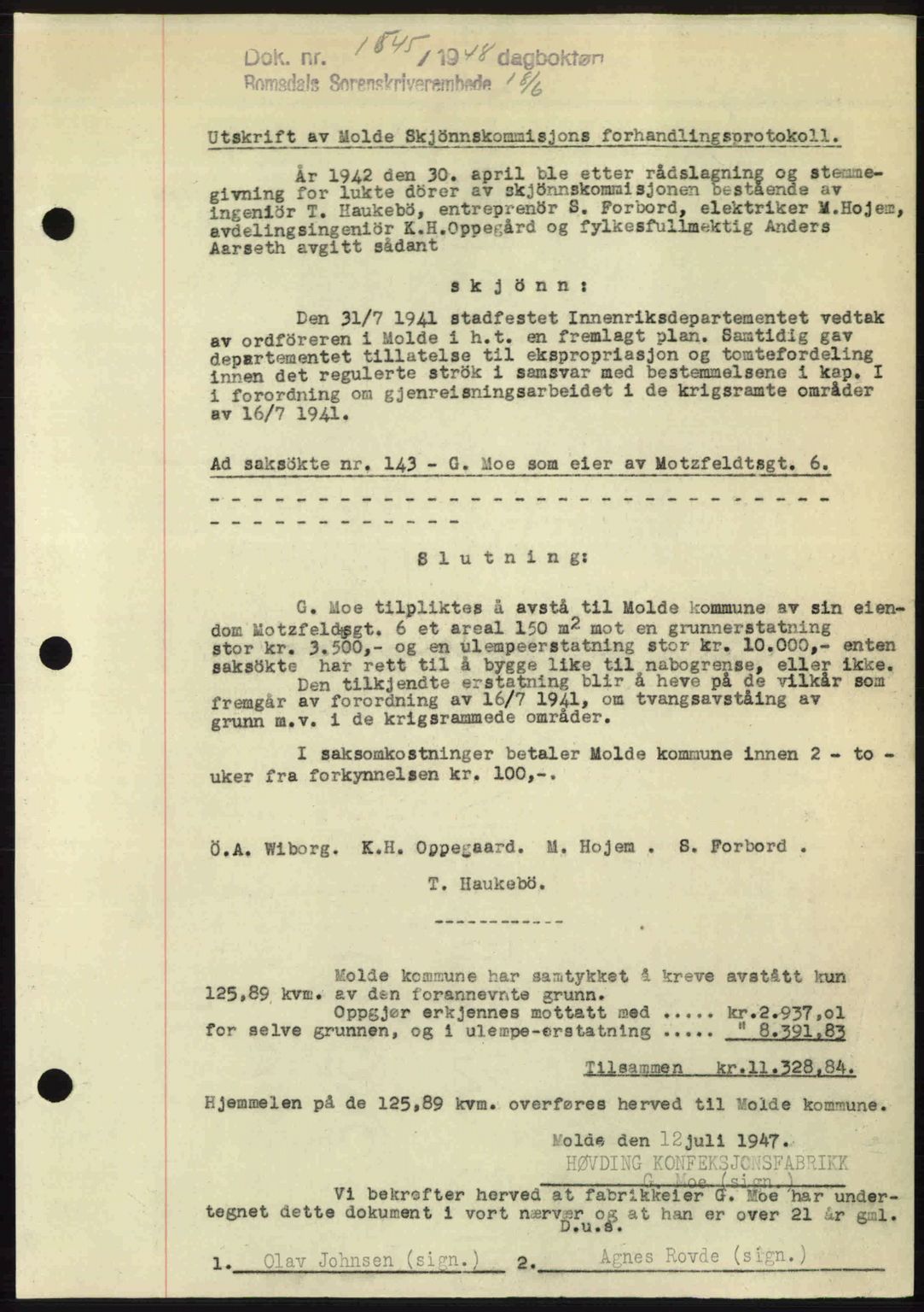 Romsdal sorenskriveri, SAT/A-4149/1/2/2C: Pantebok nr. A26, 1948-1948, Dagboknr: 1545/1948