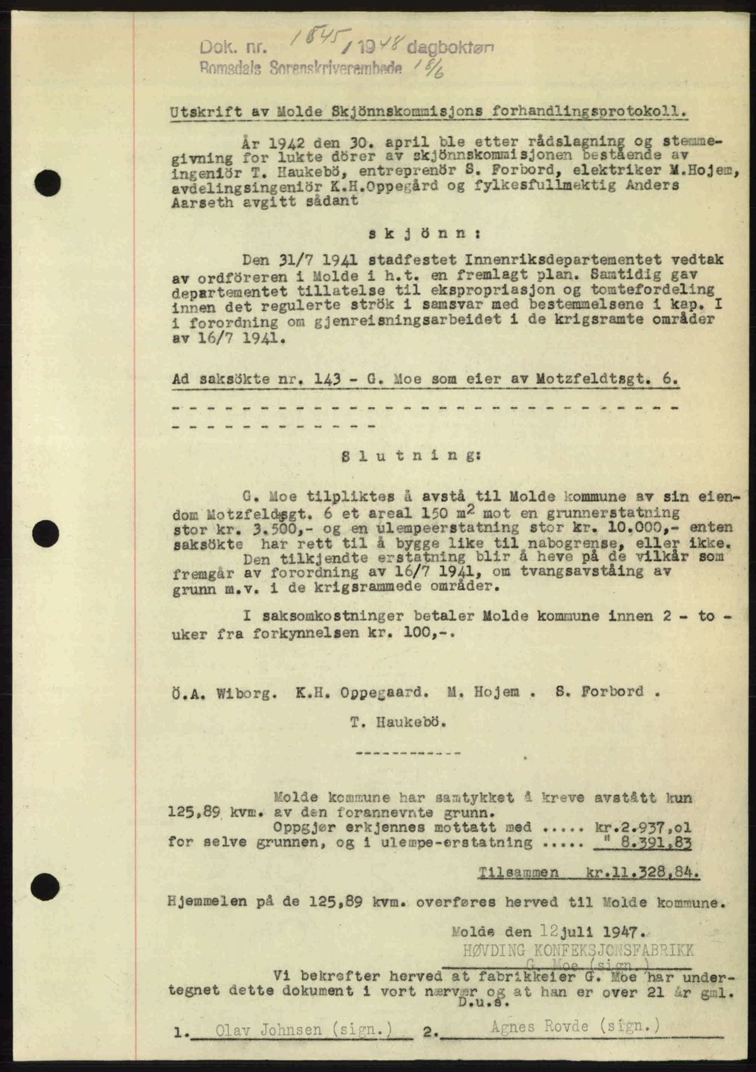 Romsdal sorenskriveri, AV/SAT-A-4149/1/2/2C: Pantebok nr. A26, 1948-1948, Dagboknr: 1545/1948