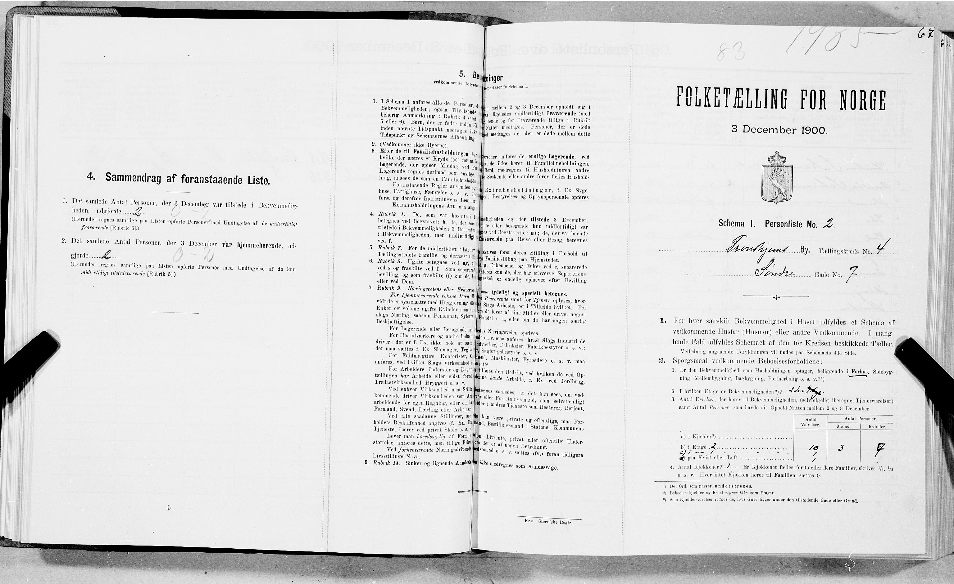 SAT, Folketelling 1900 for 1601 Trondheim kjøpstad, 1900, s. 646