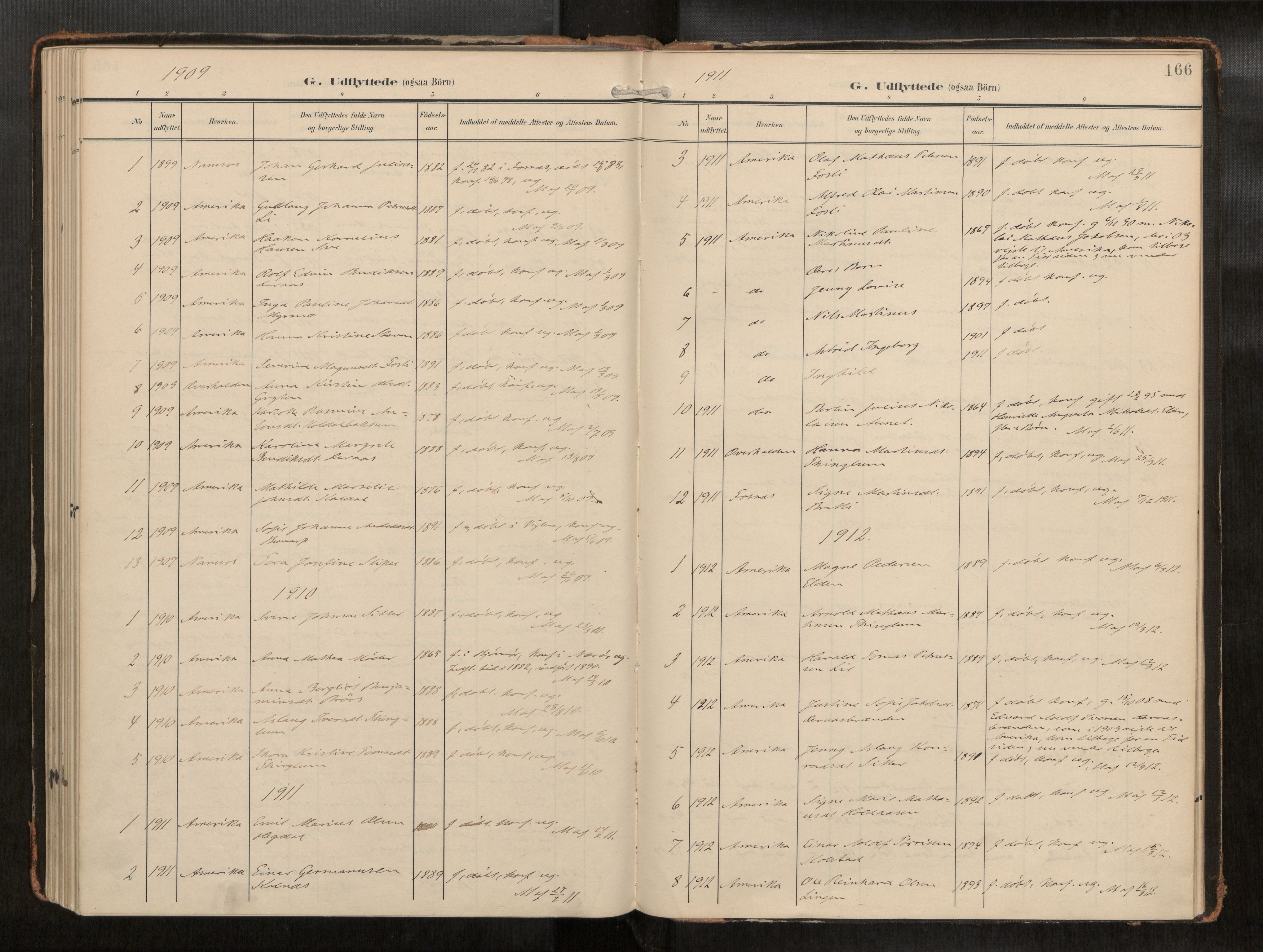 Ministerialprotokoller, klokkerbøker og fødselsregistre - Nord-Trøndelag, AV/SAT-A-1458/742/L0409a: Ministerialbok nr. 742A03, 1906-1924, s. 166