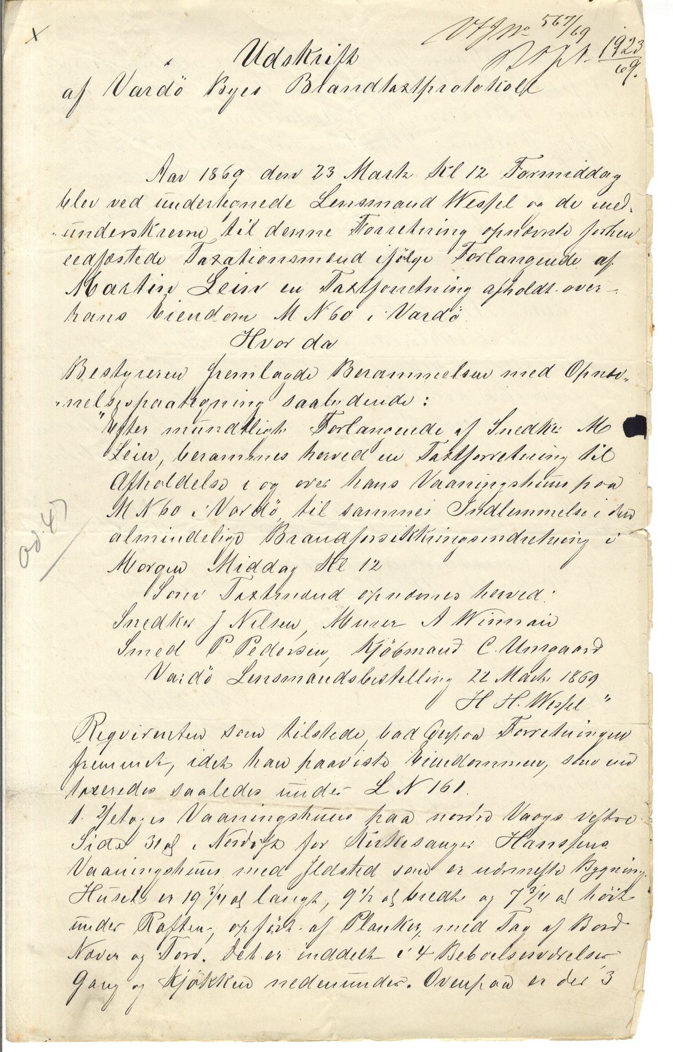 Brodtkorb handel A/S, VAMU/A-0001/Q/Qb/L0001: Skjøter og grunnbrev i Vardø by, 1822-1943, s. 281