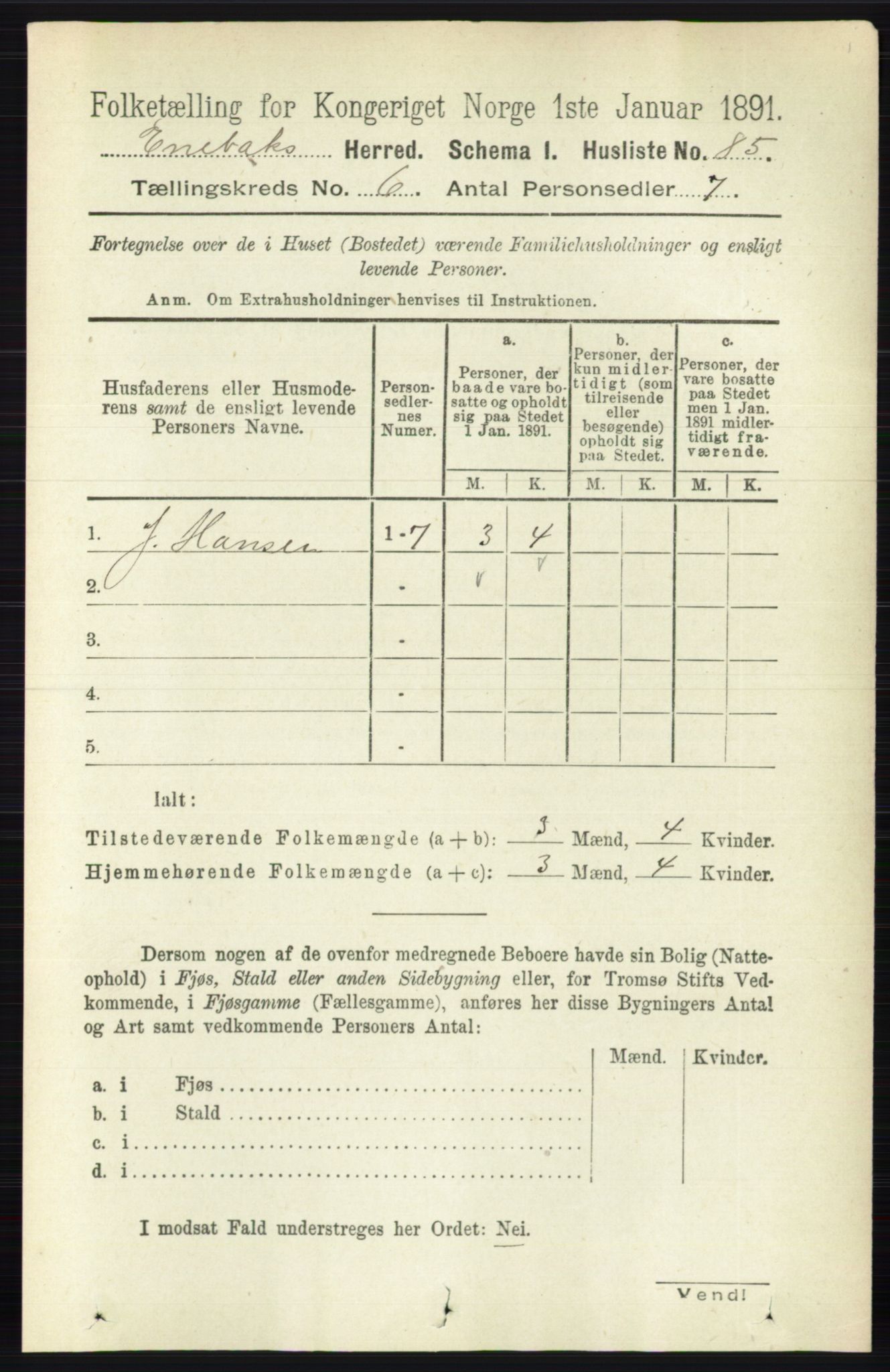 RA, Folketelling 1891 for 0229 Enebakk herred, 1891, s. 2880