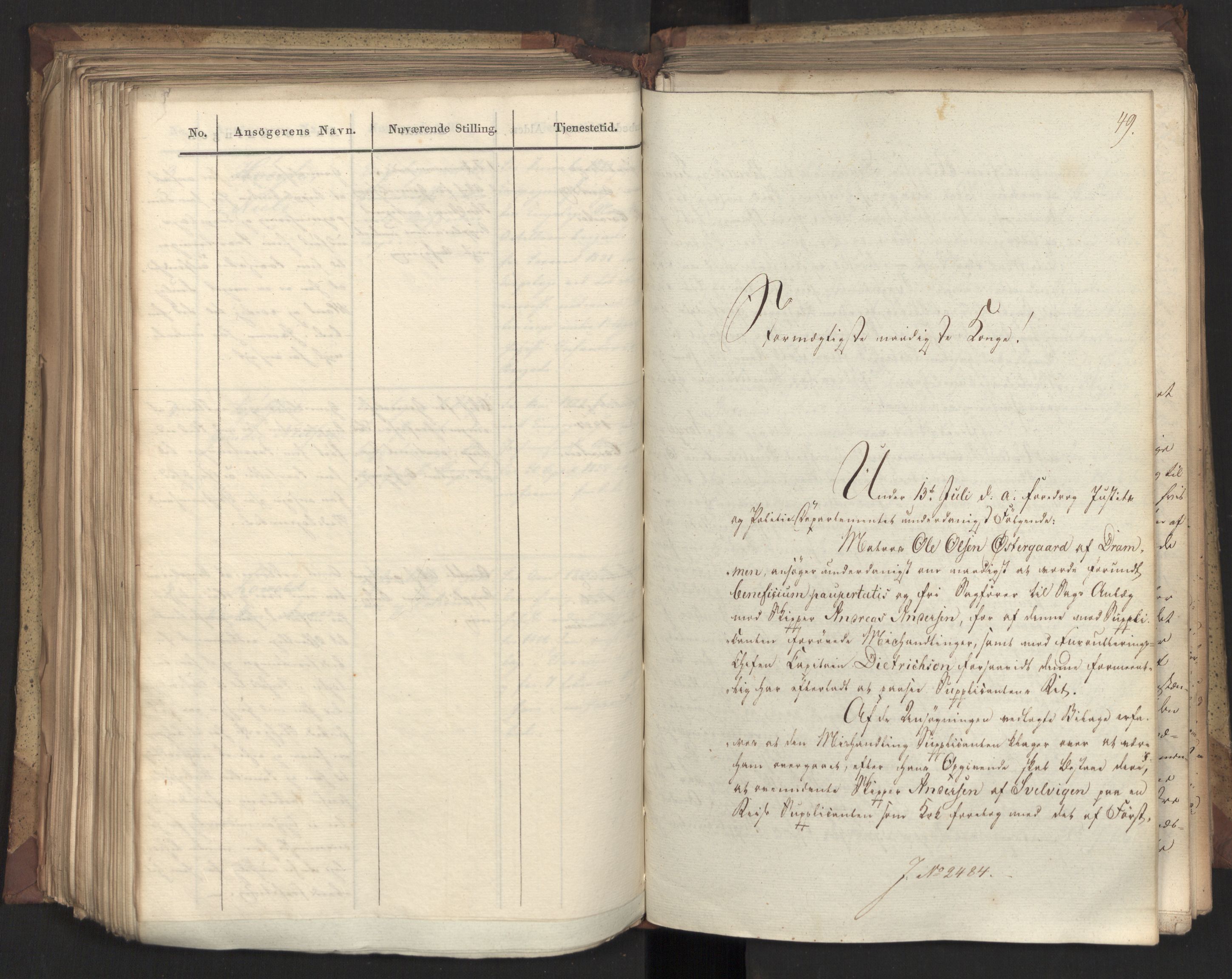 Statsrådsavdelingen i Stockholm, AV/RA-S-1003/D/Da/L0079: Regjeringsinnstillinger nr. 2400-2549, 1832, s. 274