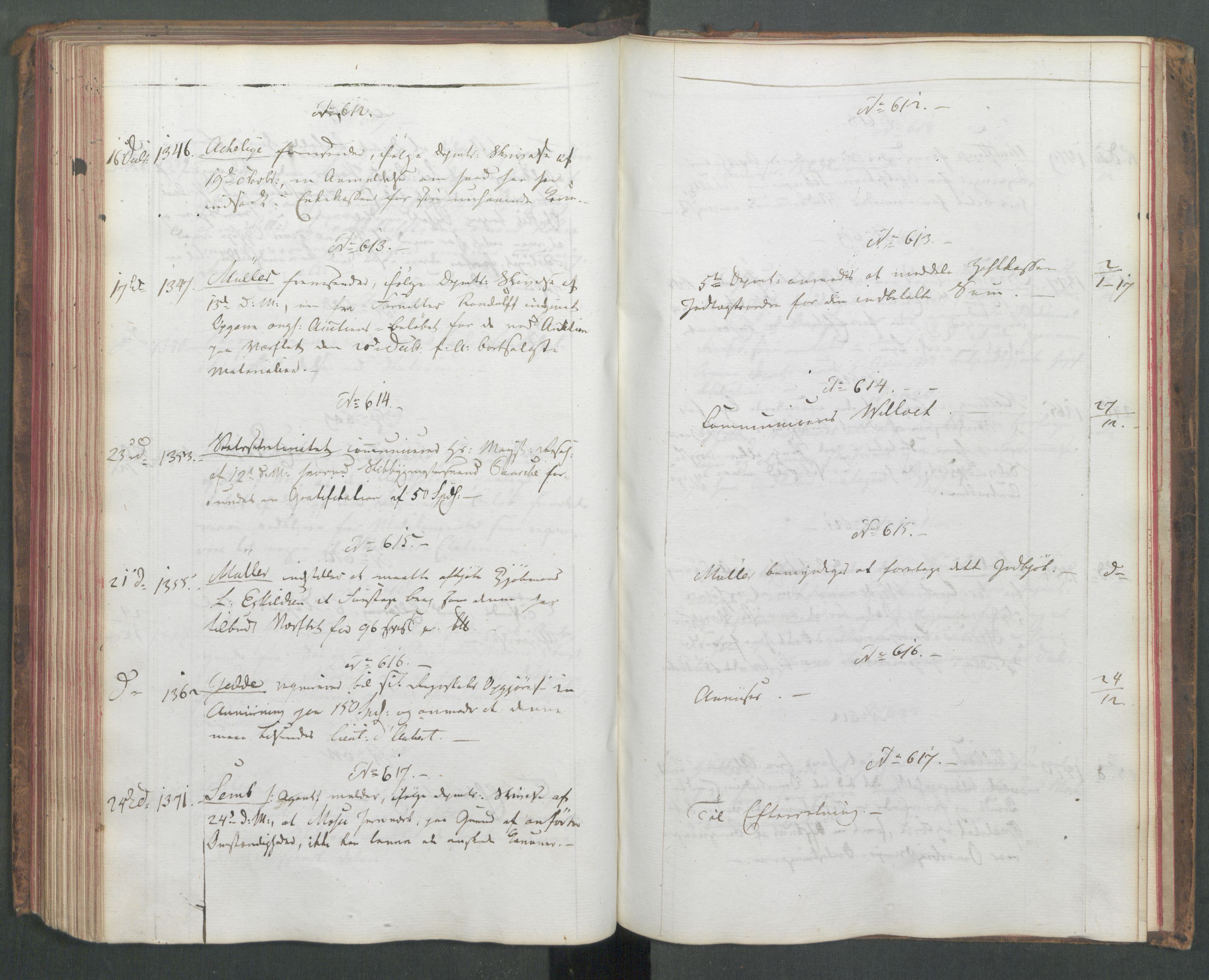 Marinedepartementet/ Marine- og postdepartementet, AV/RA-RAFA-3792/C/L0003: 7de Departements Journal, 1815-1816