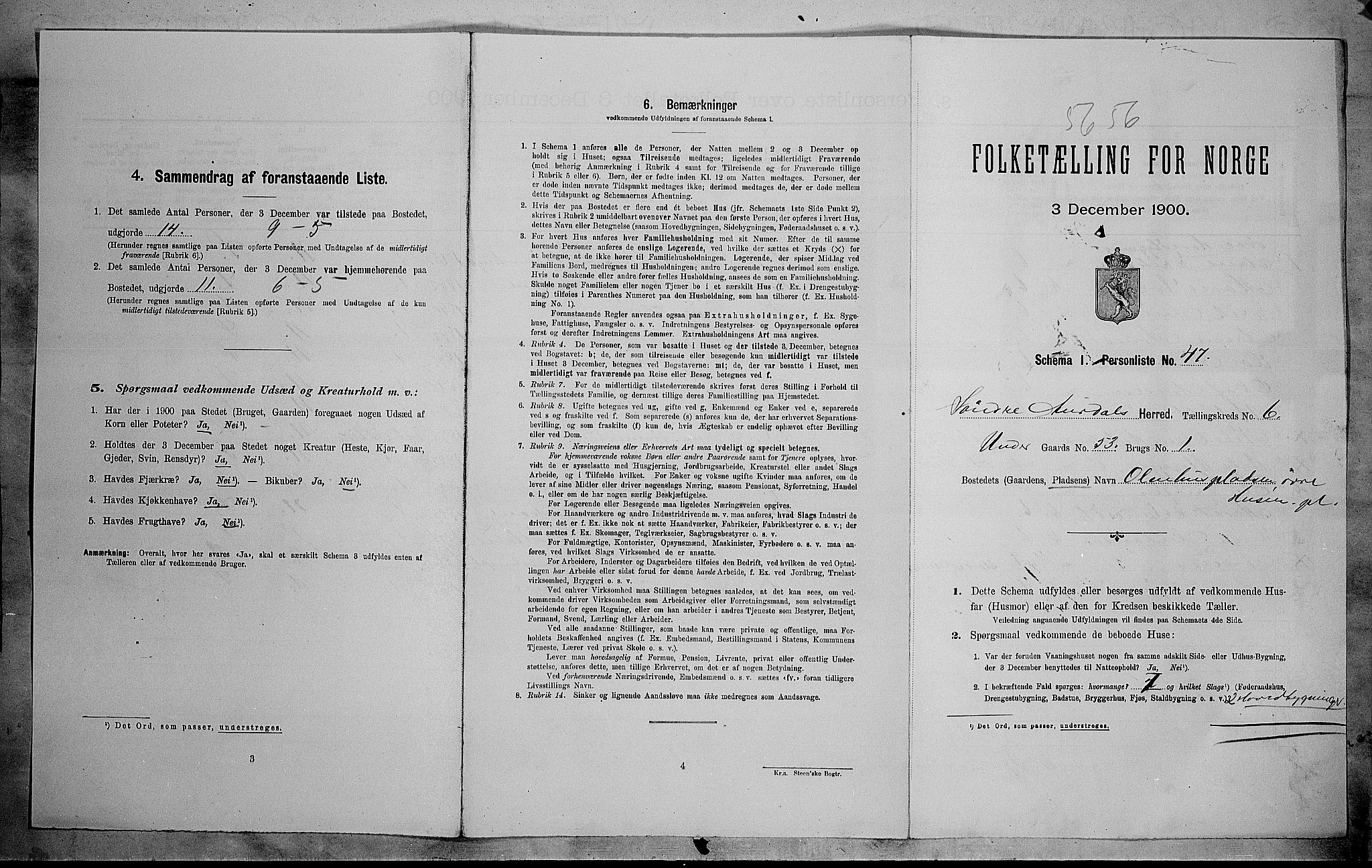 SAH, Folketelling 1900 for 0540 Sør-Aurdal herred, 1900, s. 748