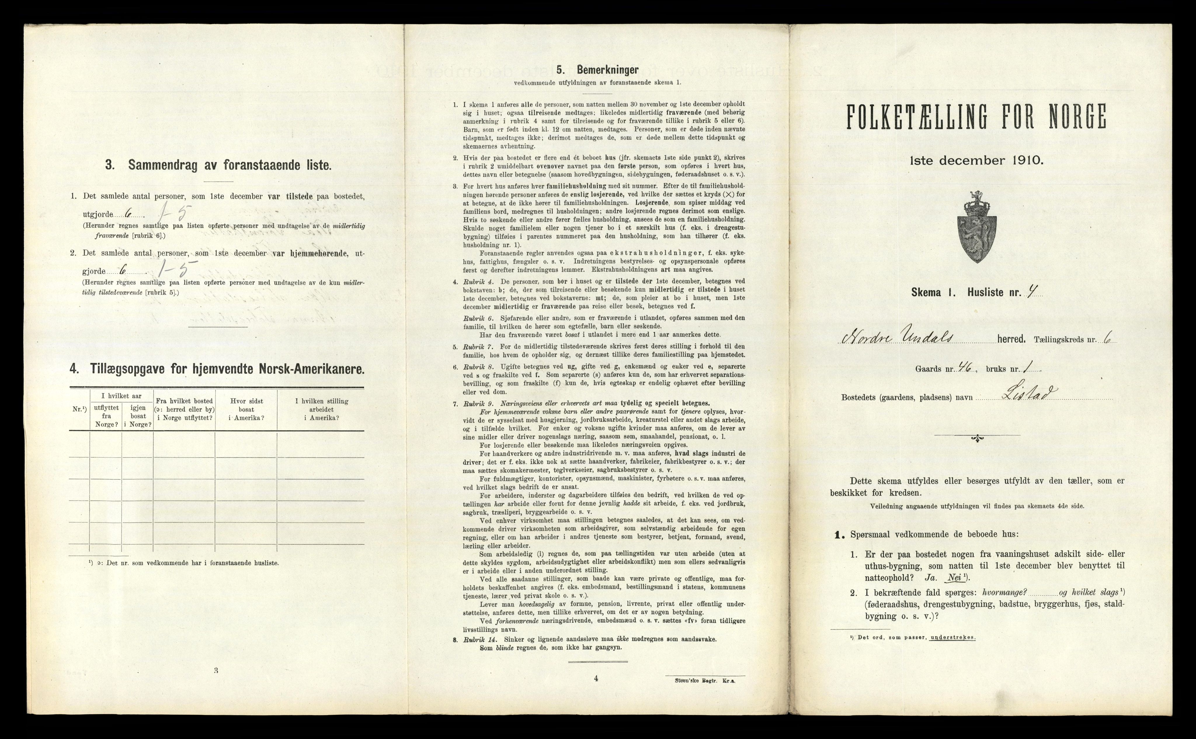 RA, Folketelling 1910 for 1028 Nord-Audnedal herred, 1910, s. 524