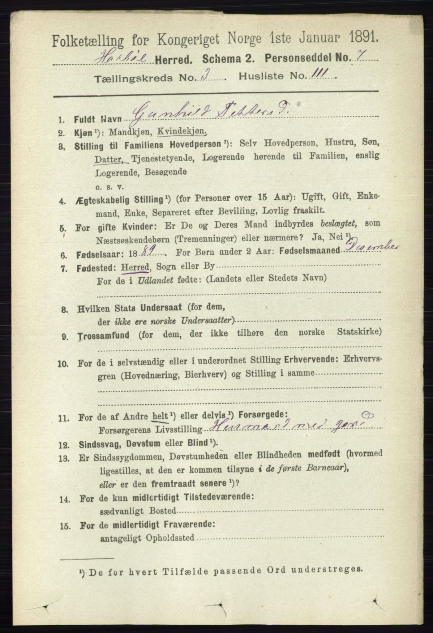 RA, Folketelling 1891 for 0138 Hobøl herred, 1891, s. 2292