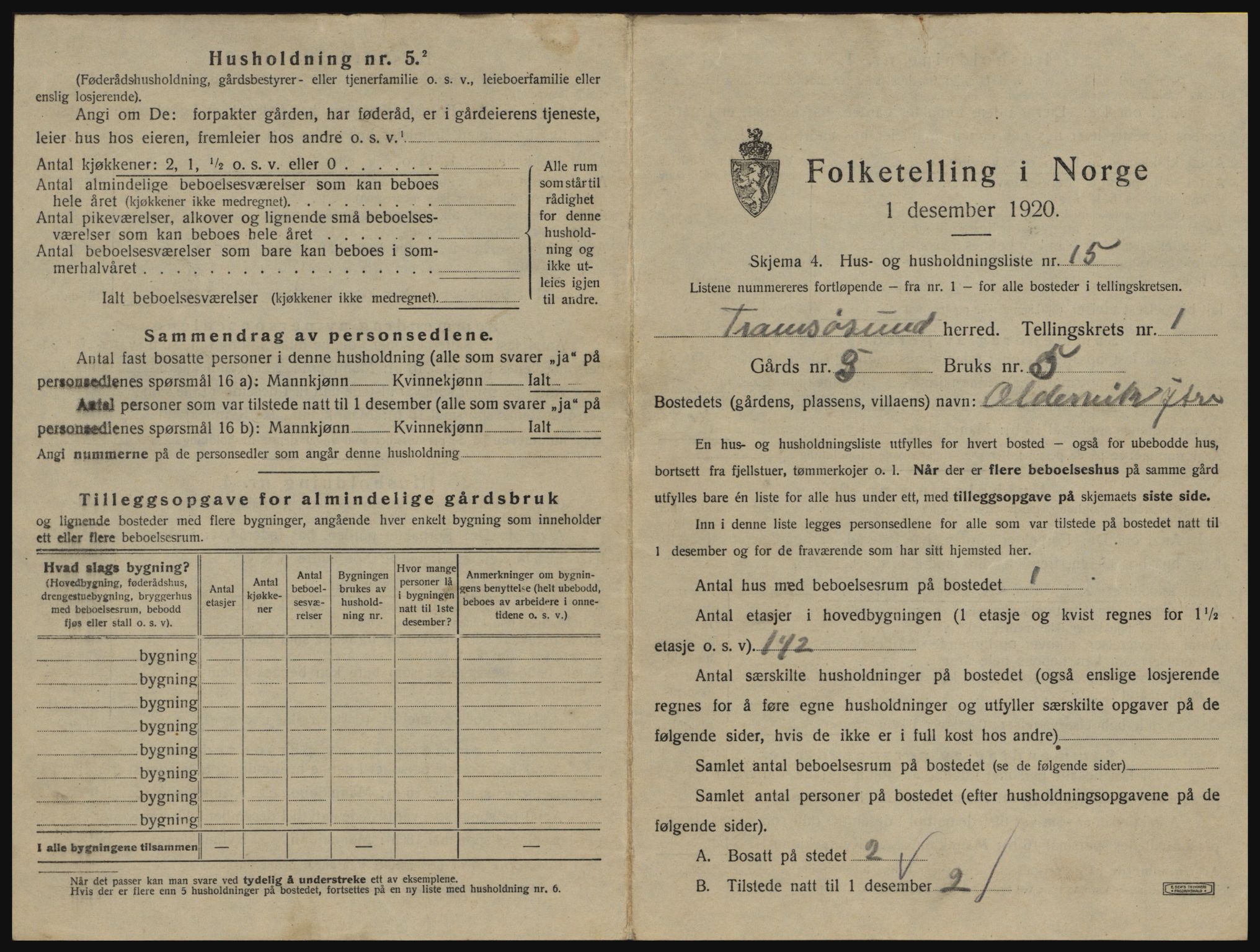 SATØ, Folketelling 1920 for 1934 Tromsøysund herred, 1920, s. 132