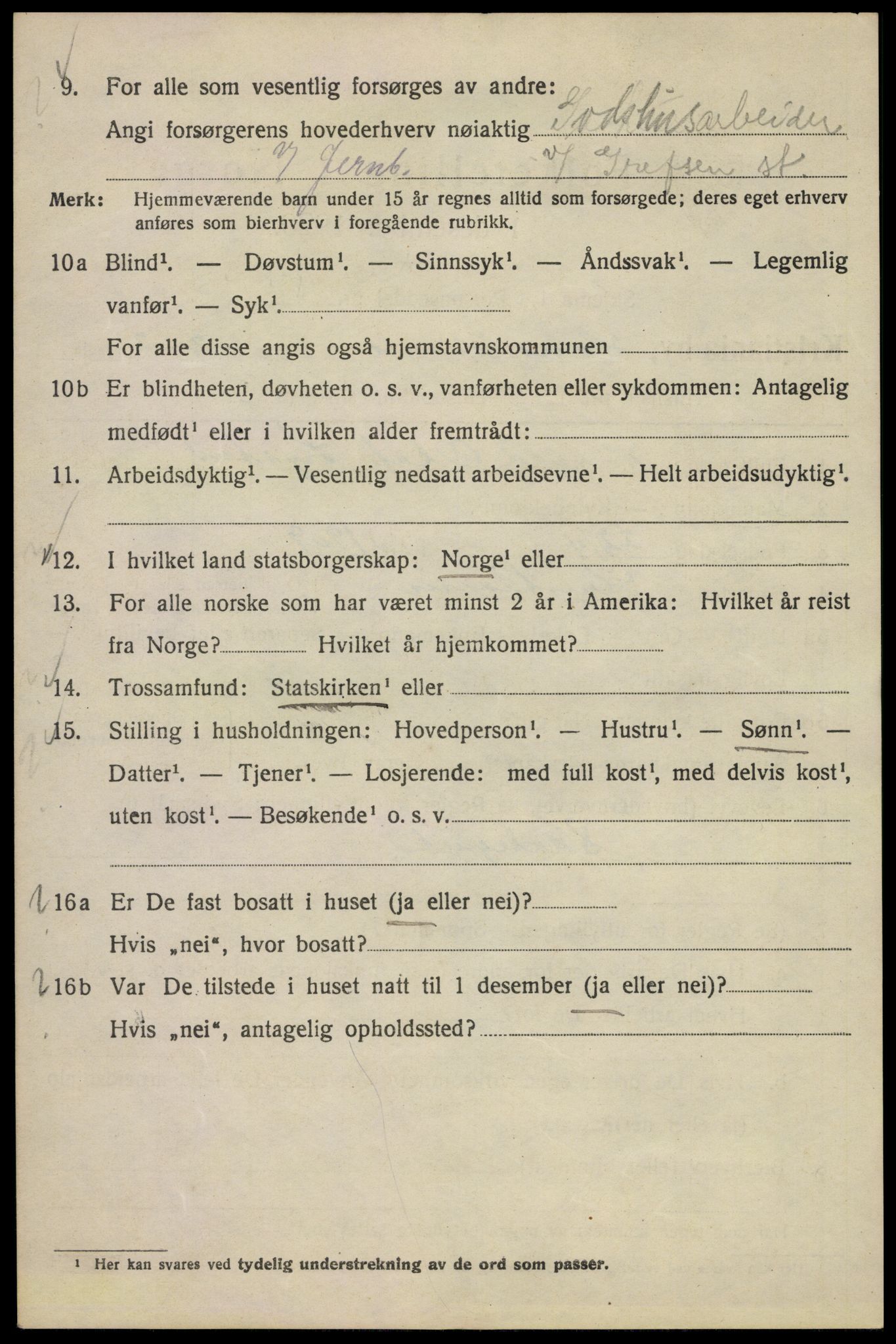 SAO, Folketelling 1920 for 0301 Kristiania kjøpstad, 1920, s. 269656