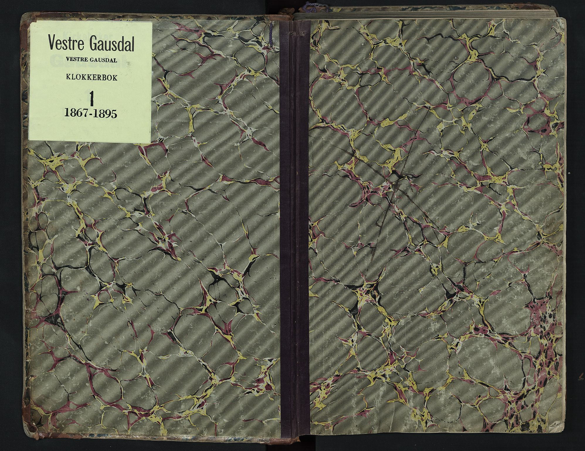 Vestre Gausdal prestekontor, AV/SAH-PREST-094/H/Ha/Hab/L0001: Klokkerbok nr. 1, 1867-1895