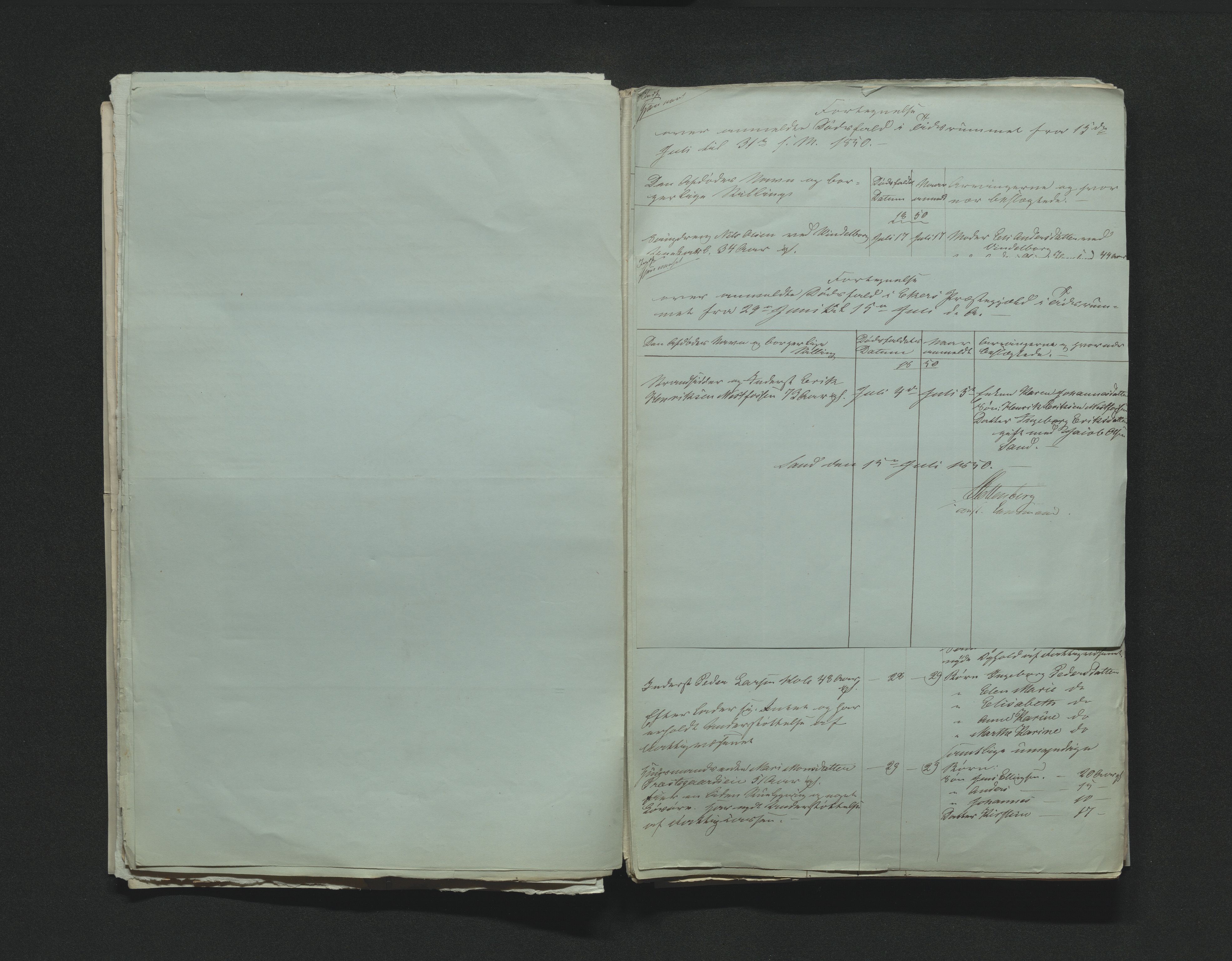 Eiker, Modum og Sigdal sorenskriveri, AV/SAKO-A-123/H/Ha/Hab/L0008: Dødsfallsmeldinger, 1850-1853