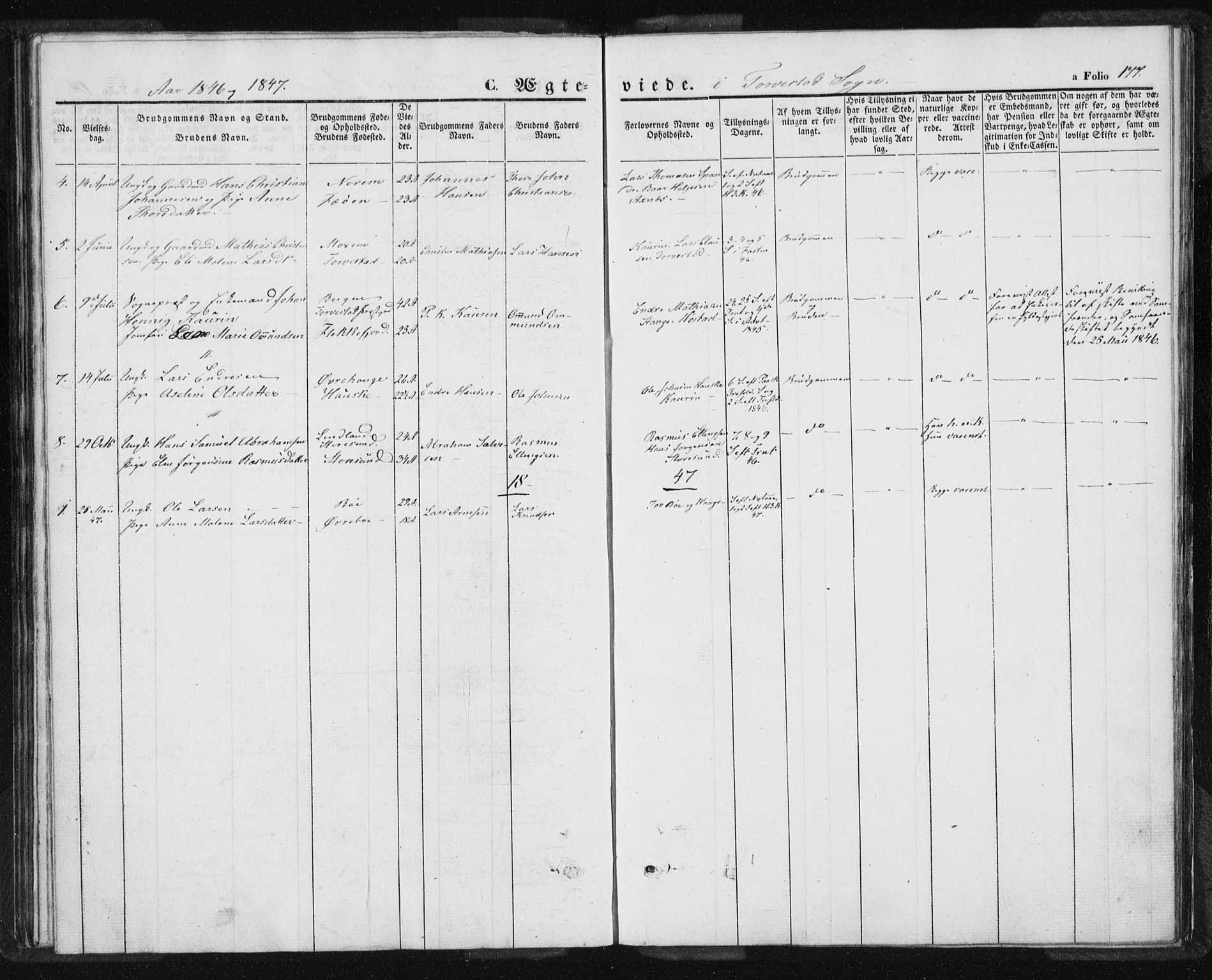 Torvastad sokneprestkontor, SAST/A -101857/H/Ha/Haa/L0005: Ministerialbok nr. A 5, 1836-1847, s. 177