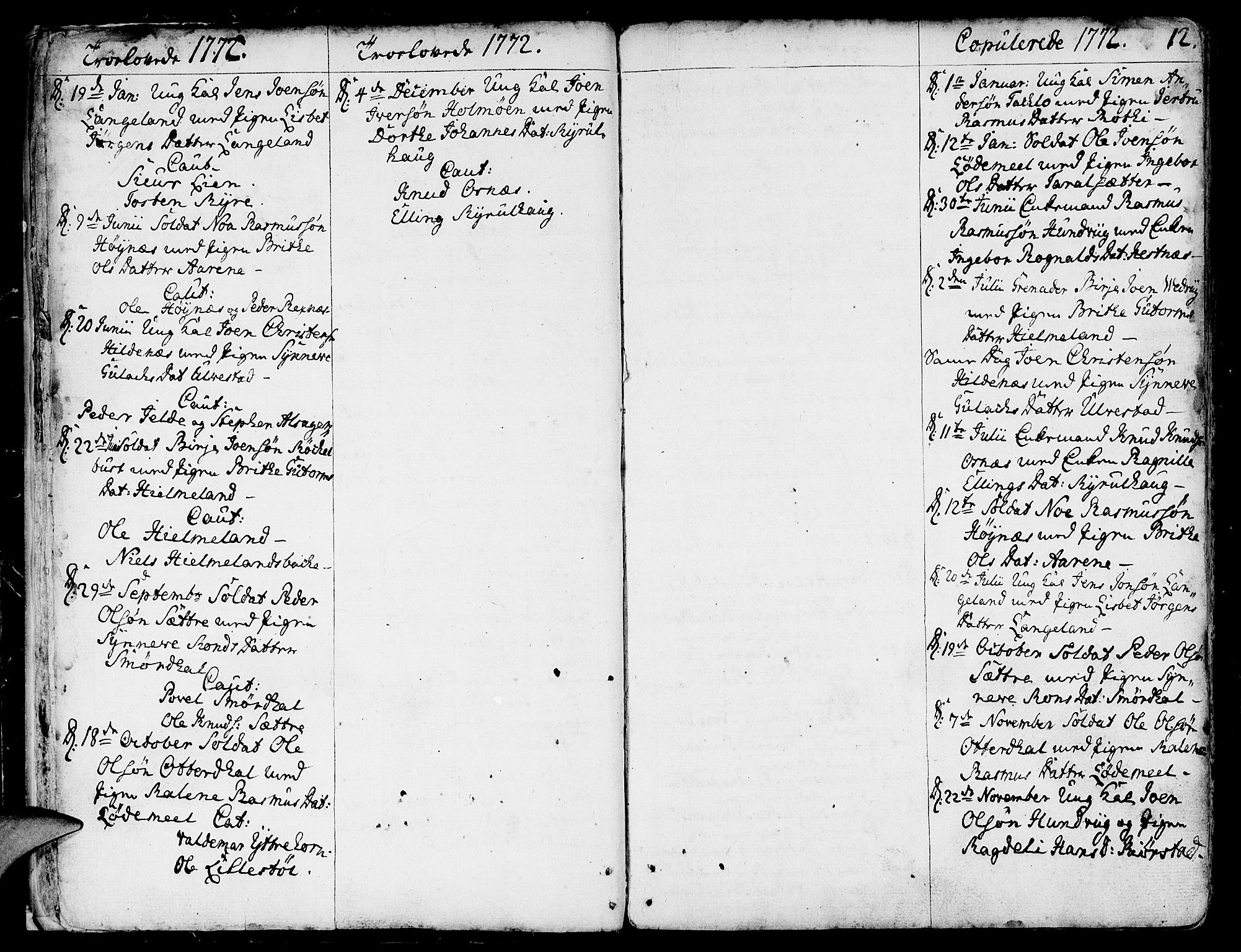 Eid sokneprestembete, AV/SAB-A-82301/H/Haa/Haaa/L0003: Ministerialbok nr. A 3, 1770-1805, s. 12