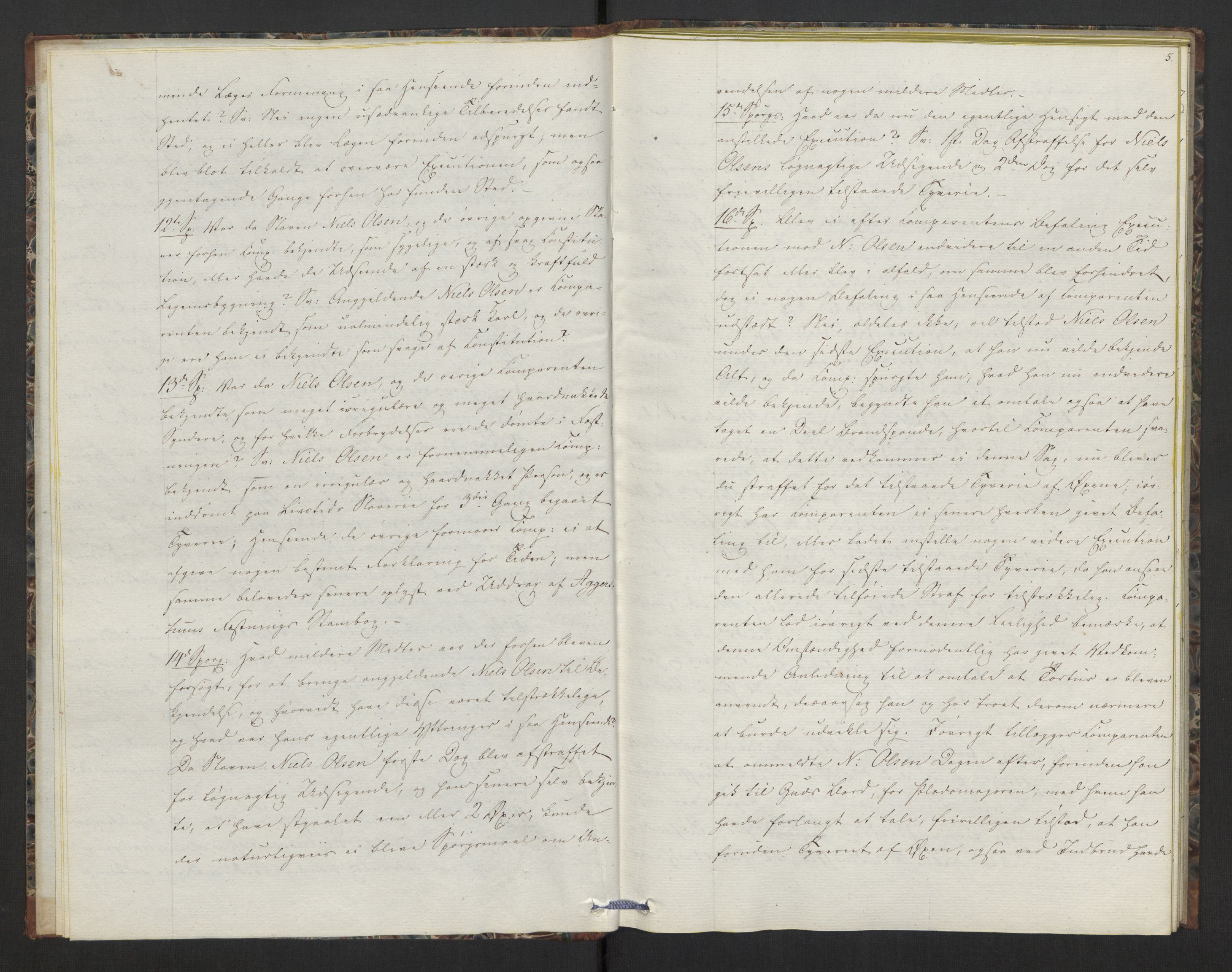 Forsvaret, Generalauditøren, AV/RA-RAFA-1772/F/Fh/Fha/L0035a: Sager i 1820 -1834: Baron Wedels forhold mod nogle slaver., 1820-1834