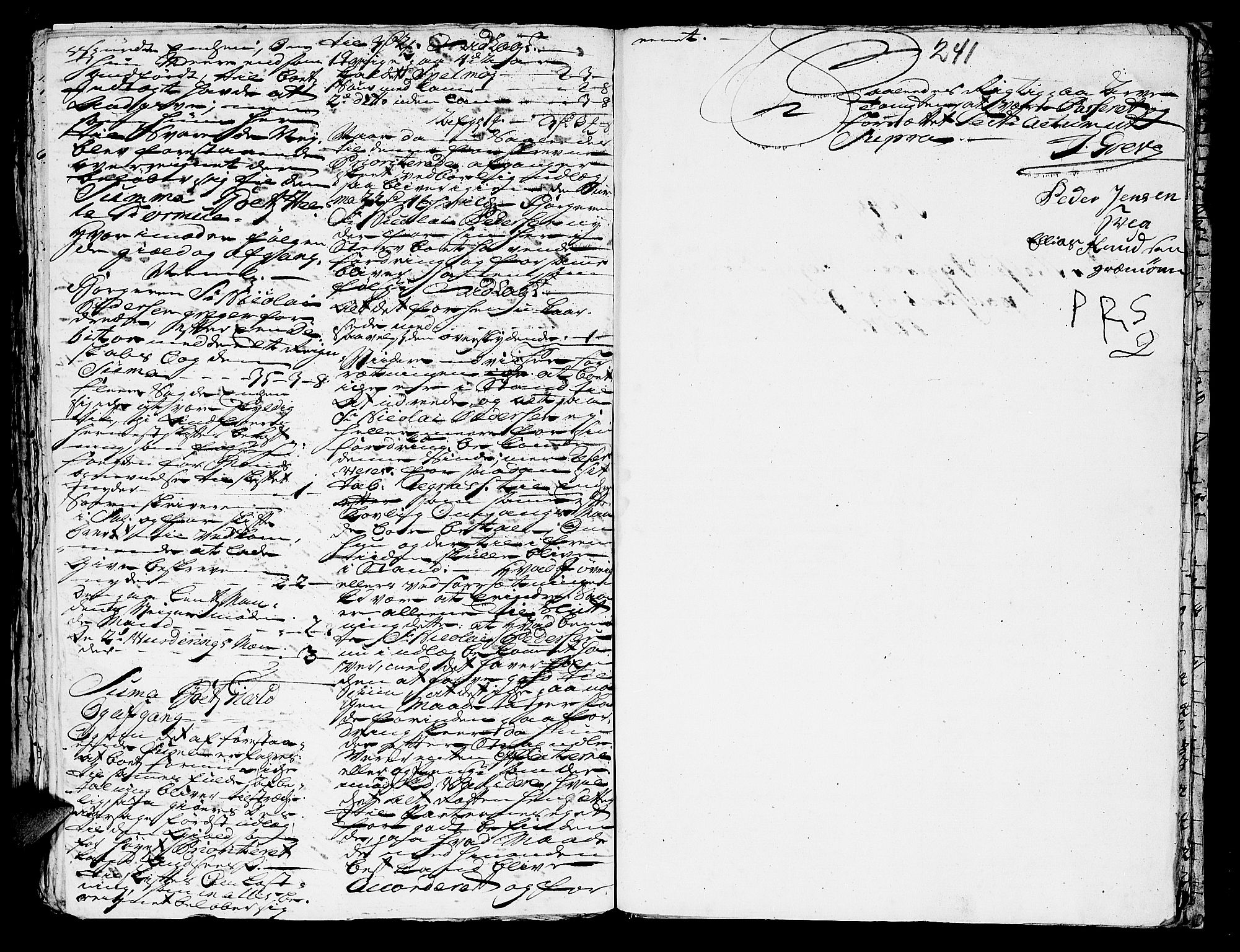 Helgeland sorenskriveri, SAT/A-0004/3/3A/L0039: Konseptprotokoll 24, 1757, s. 240b-241a