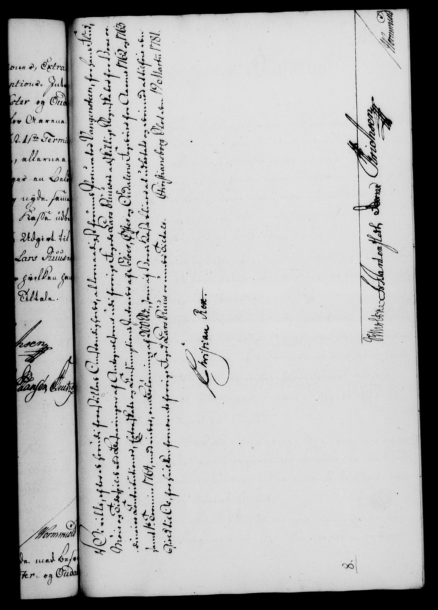 Rentekammeret, Kammerkanselliet, RA/EA-3111/G/Gf/Gfa/L0063: Norsk relasjons- og resolusjonsprotokoll (merket RK 52.63), 1781, s. 153