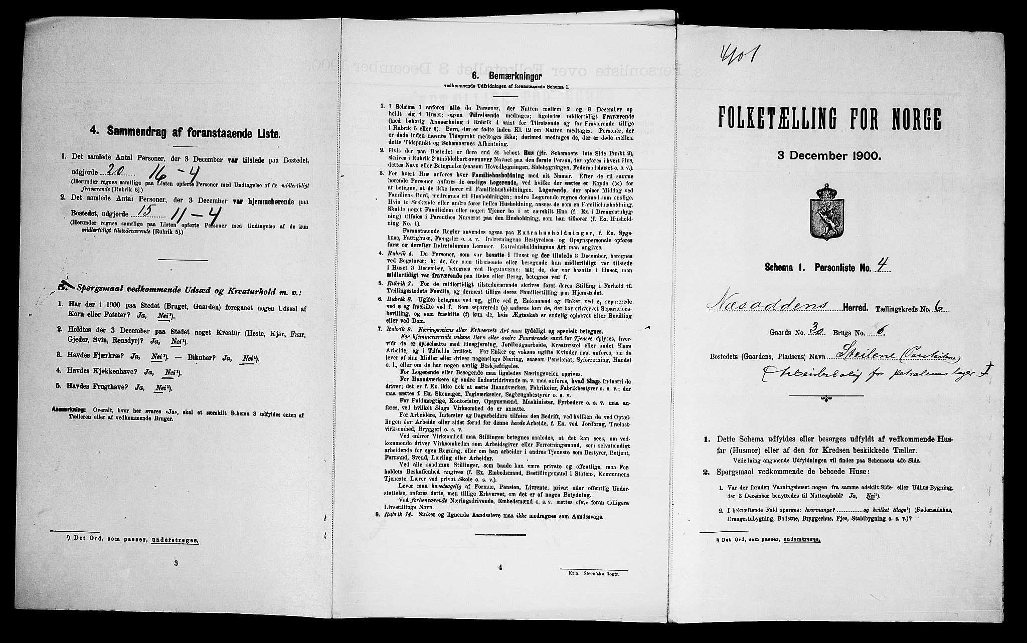 SAO, Folketelling 1900 for 0216 Nesodden herred, 1900