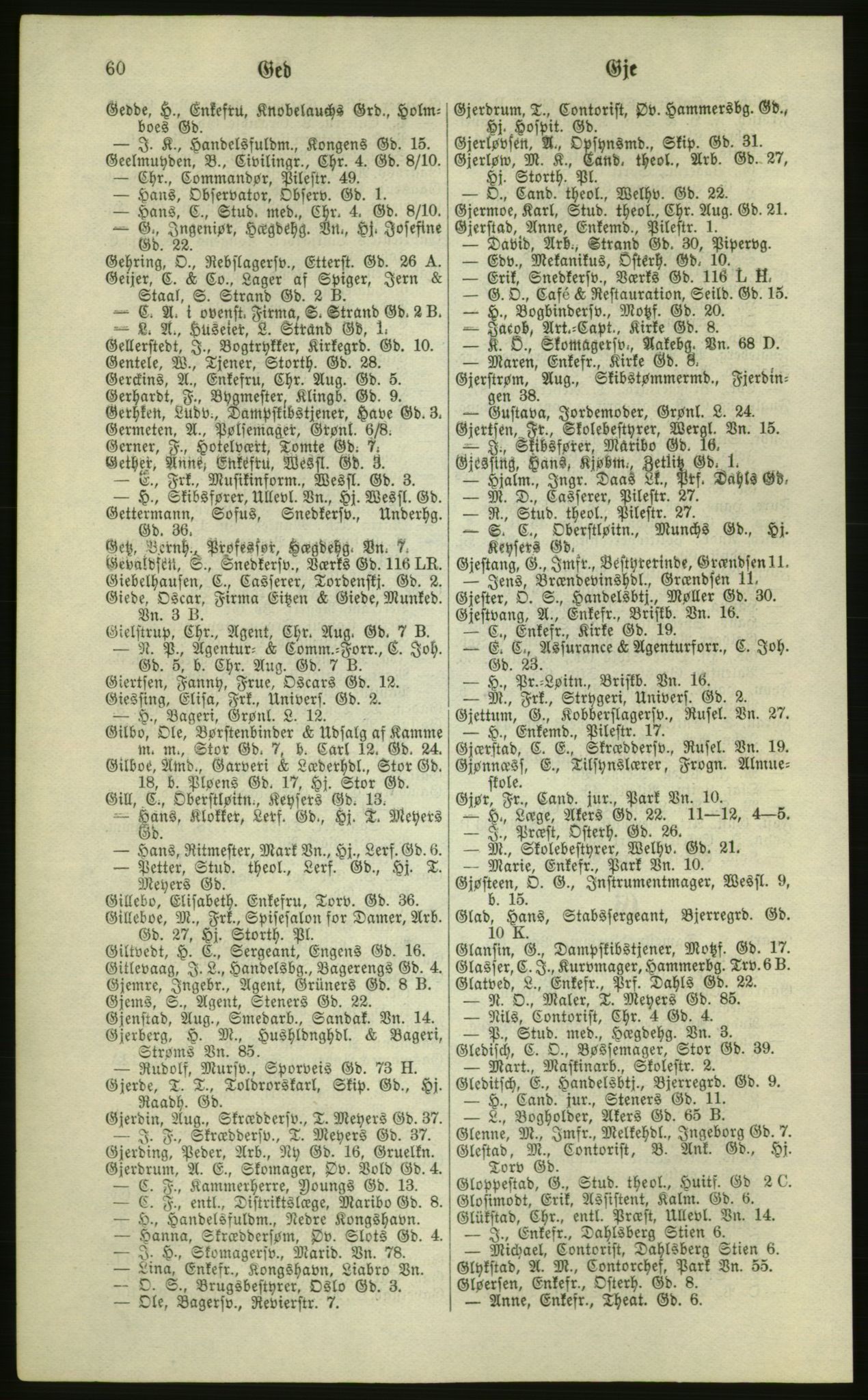 Kristiania/Oslo adressebok, PUBL/-, 1881, s. 60