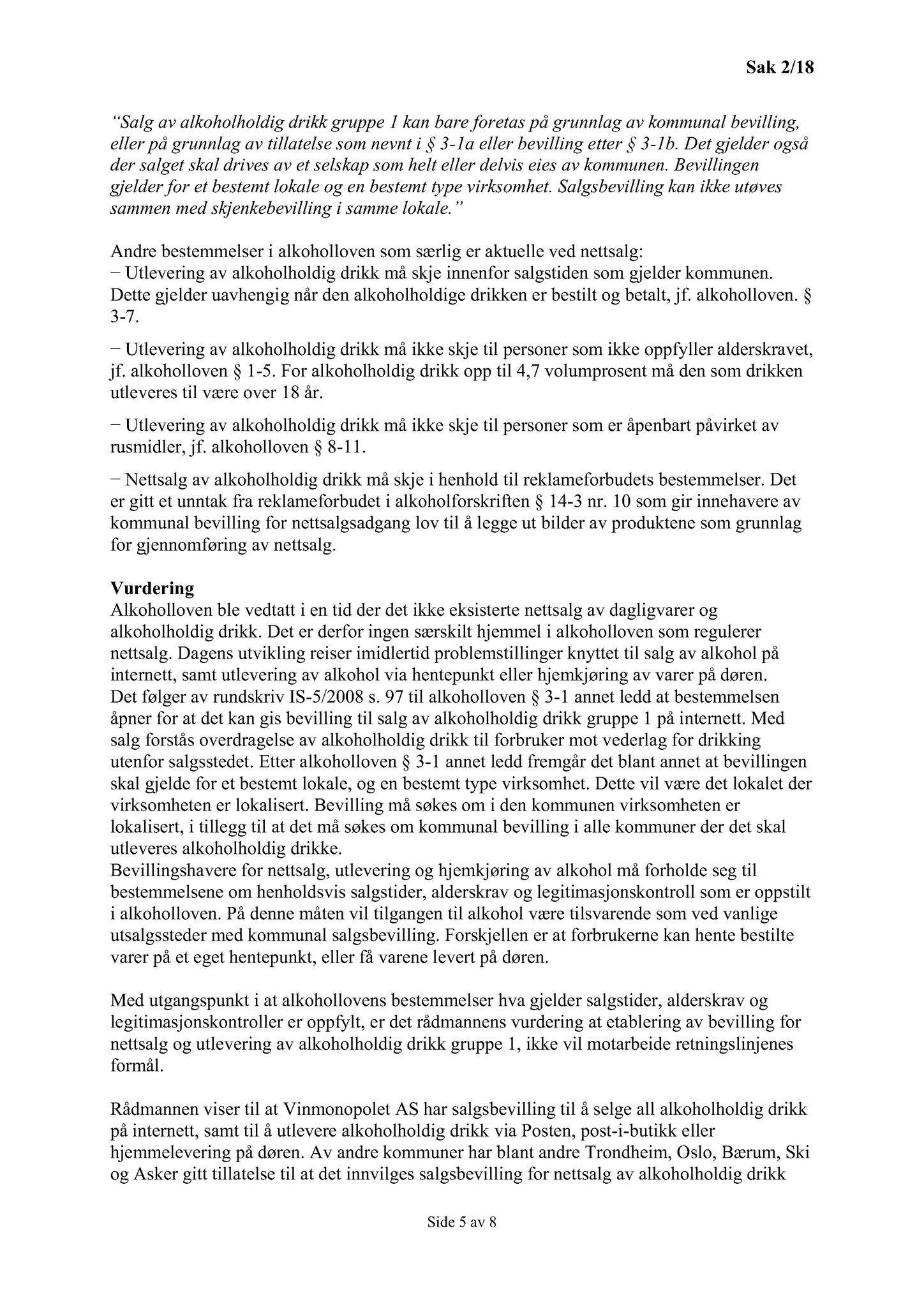Klæbu Kommune, TRKO/KK/05-UOm/L009: Utvalg for omsorg - Møtedokumenter, 2018, s. 6