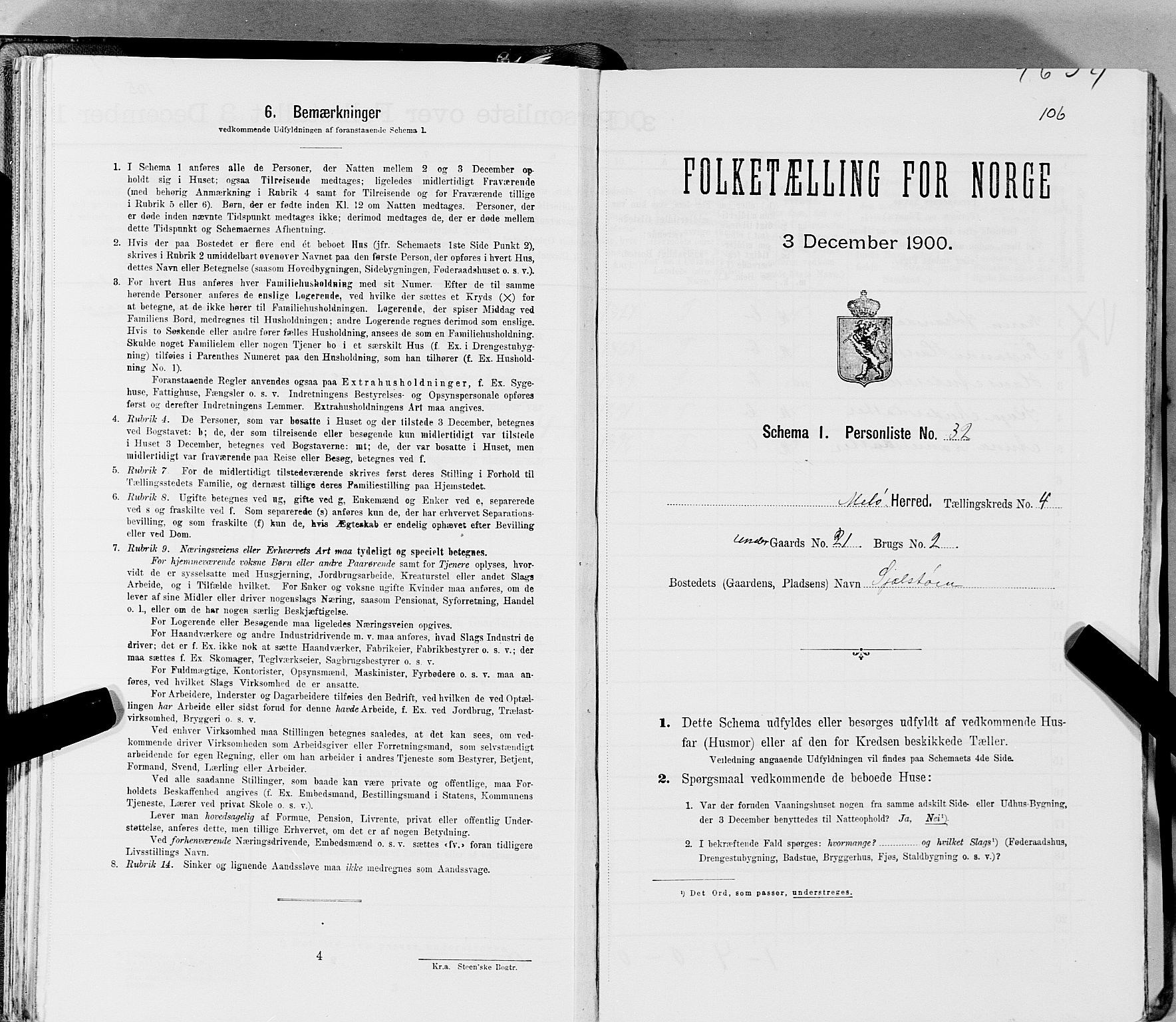 SAT, Folketelling 1900 for 1837 Meløy herred, 1900, s. 609