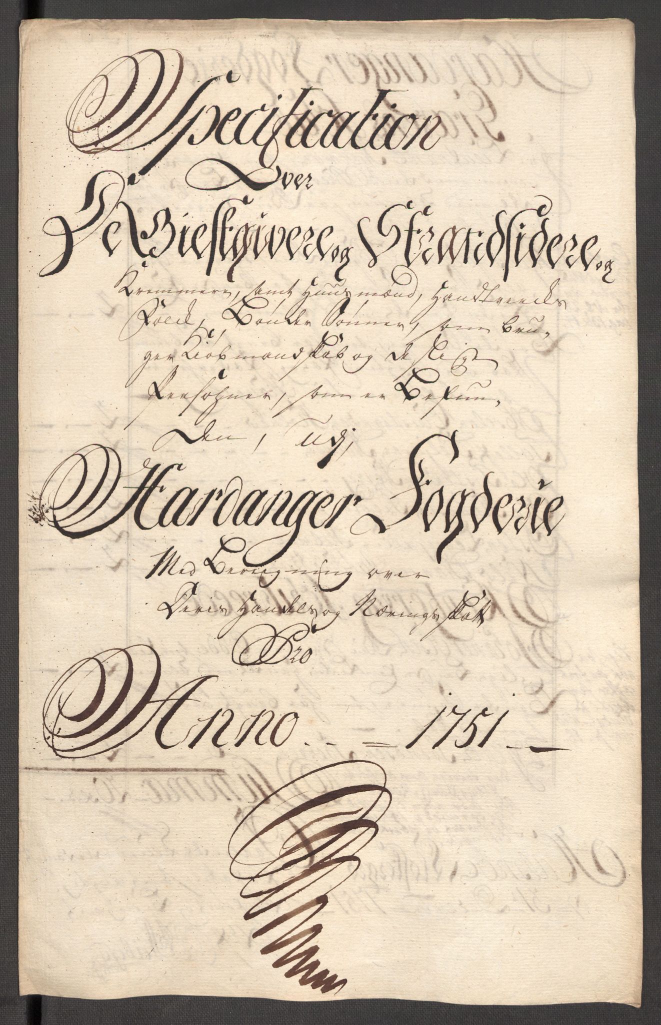 Rentekammeret inntil 1814, Reviderte regnskaper, Fogderegnskap, AV/RA-EA-4092/R48/L3056: Fogderegnskap Sunnhordland og Hardanger, 1751, s. 267