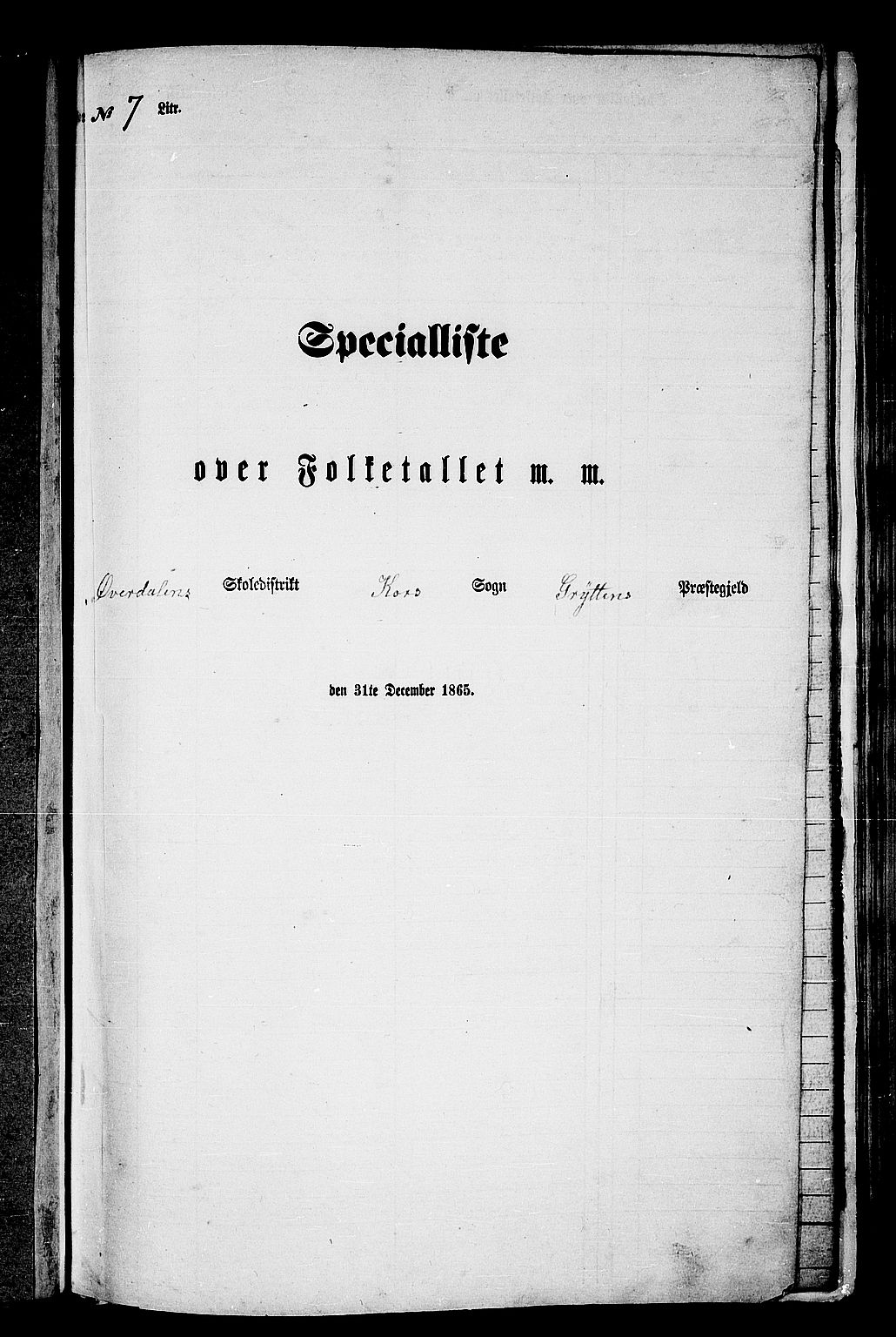 RA, Folketelling 1865 for 1539P Grytten prestegjeld, 1865, s. 113