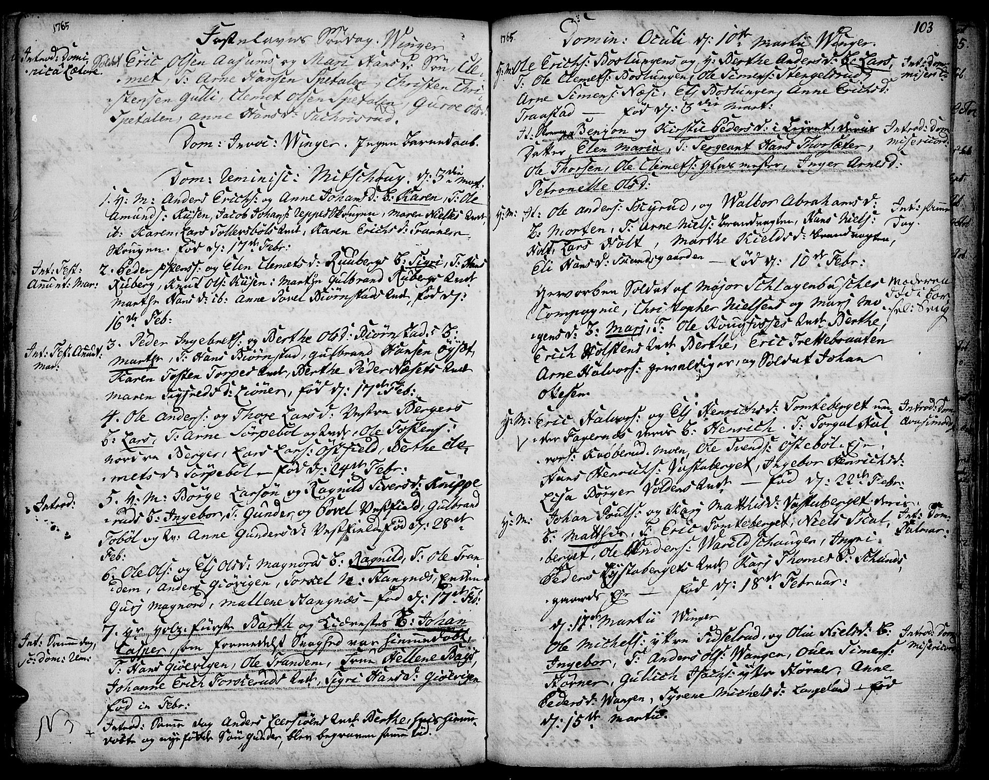 Vinger prestekontor, AV/SAH-PREST-024/H/Ha/Haa/L0003: Ministerialbok nr. 3, 1751-1772, s. 103