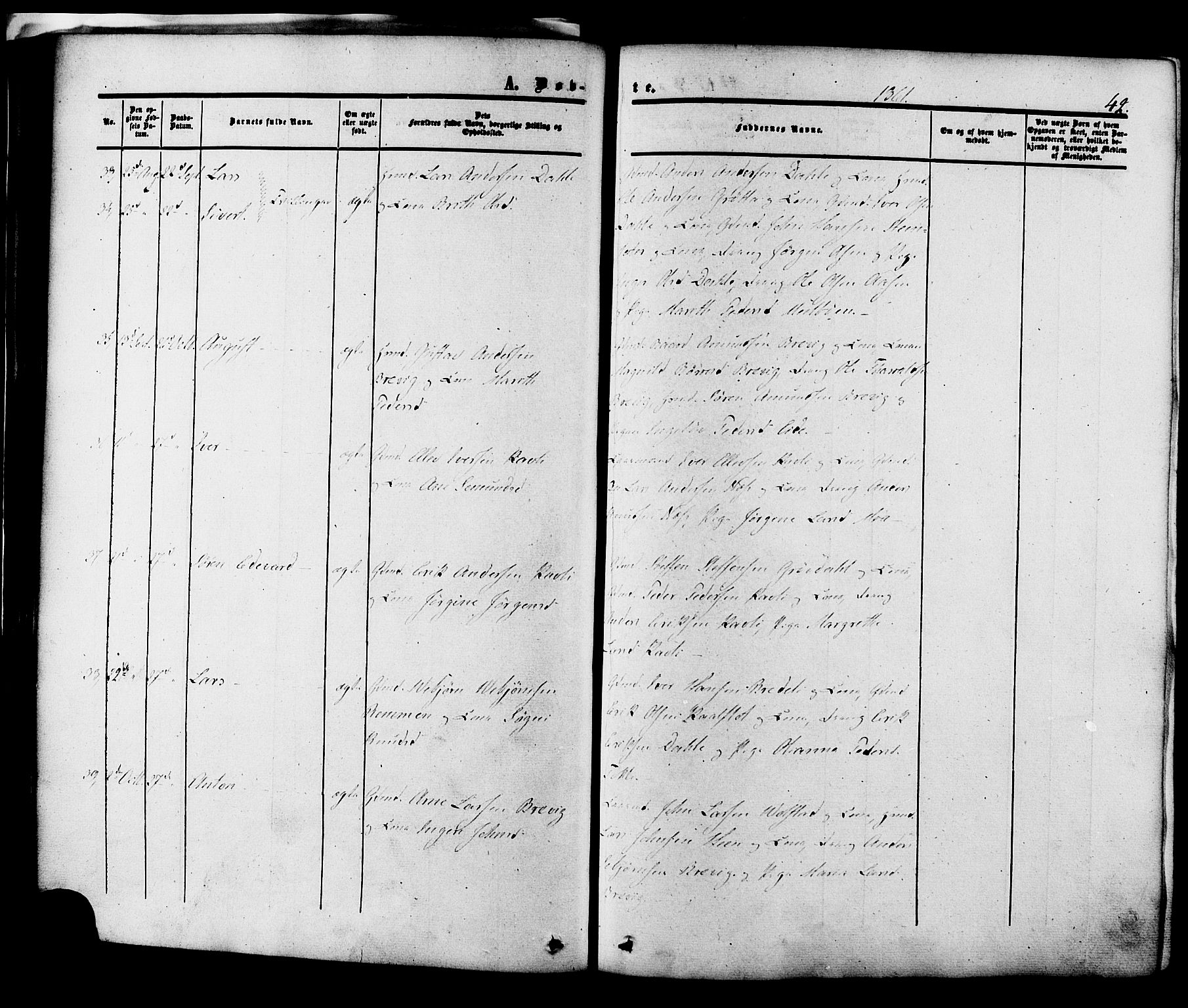Ministerialprotokoller, klokkerbøker og fødselsregistre - Møre og Romsdal, AV/SAT-A-1454/545/L0586: Ministerialbok nr. 545A02, 1854-1877, s. 42