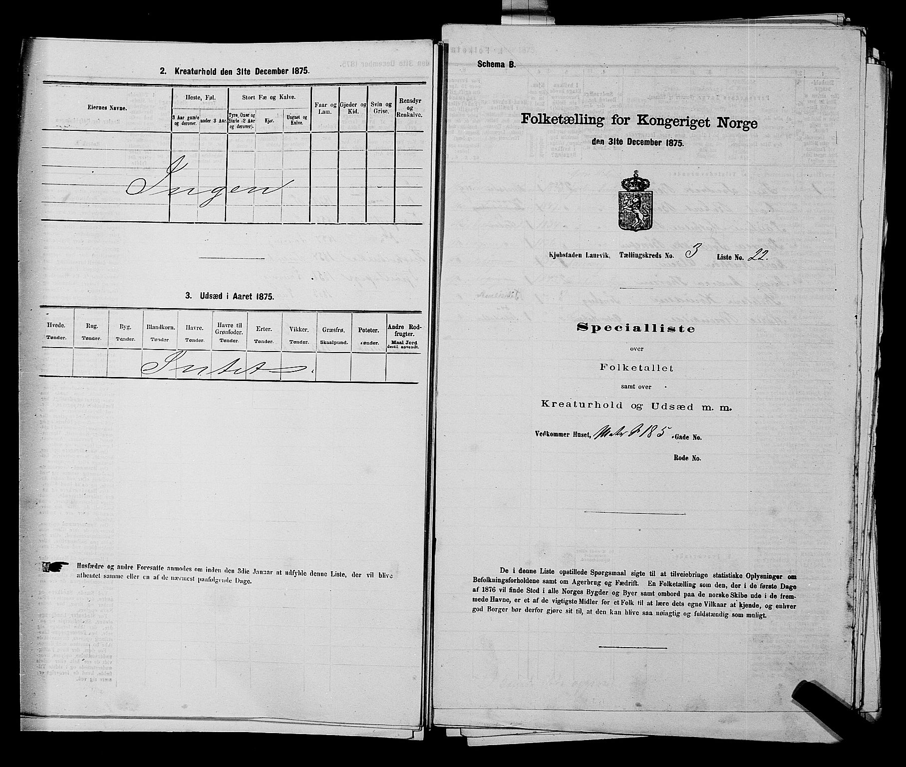 SAKO, Folketelling 1875 for 0707P Larvik prestegjeld, 1875, s. 558