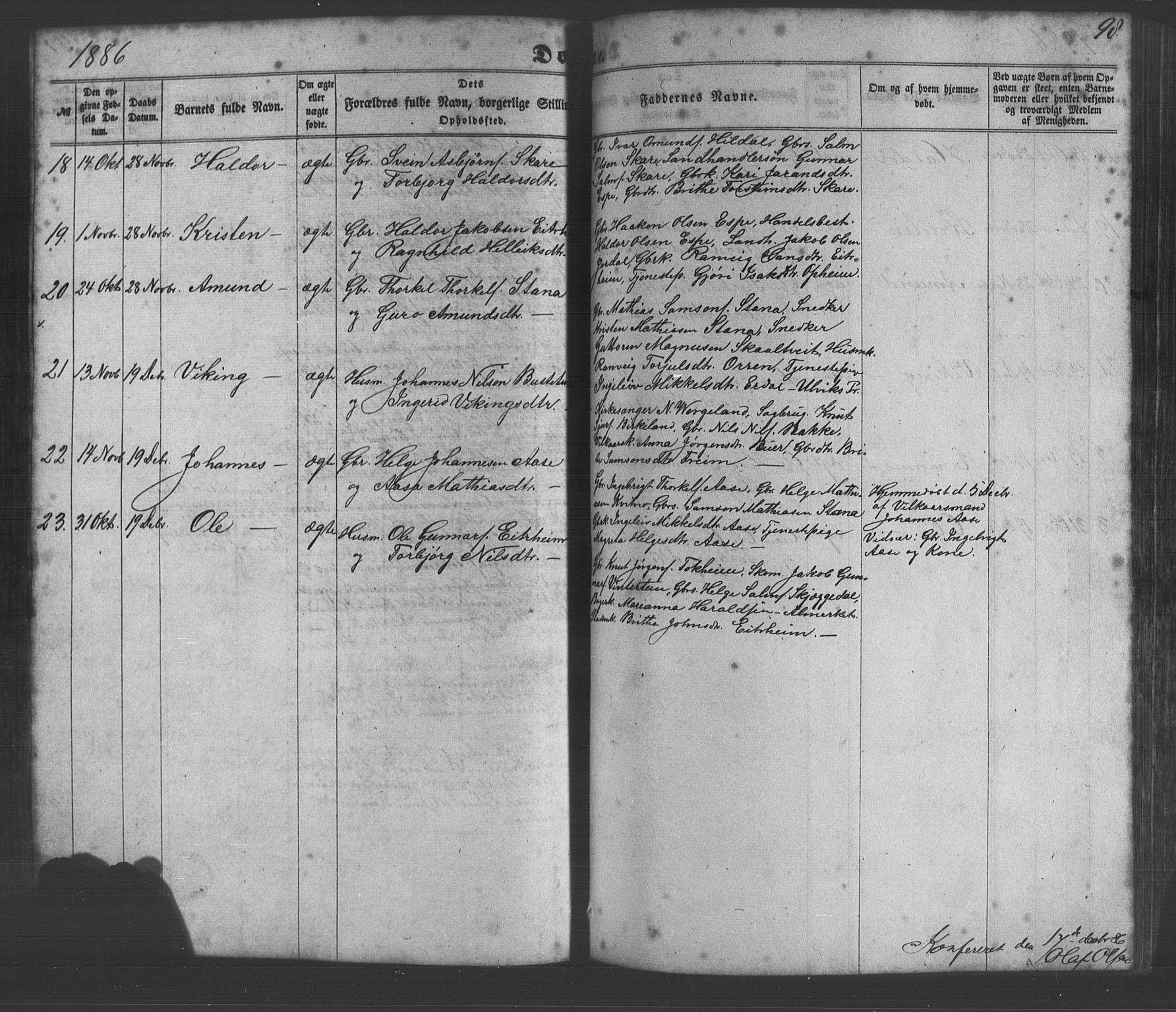 Odda Sokneprestembete, AV/SAB-A-77201/H/Hab: Klokkerbok nr. A 4, 1858-1886, s. 98