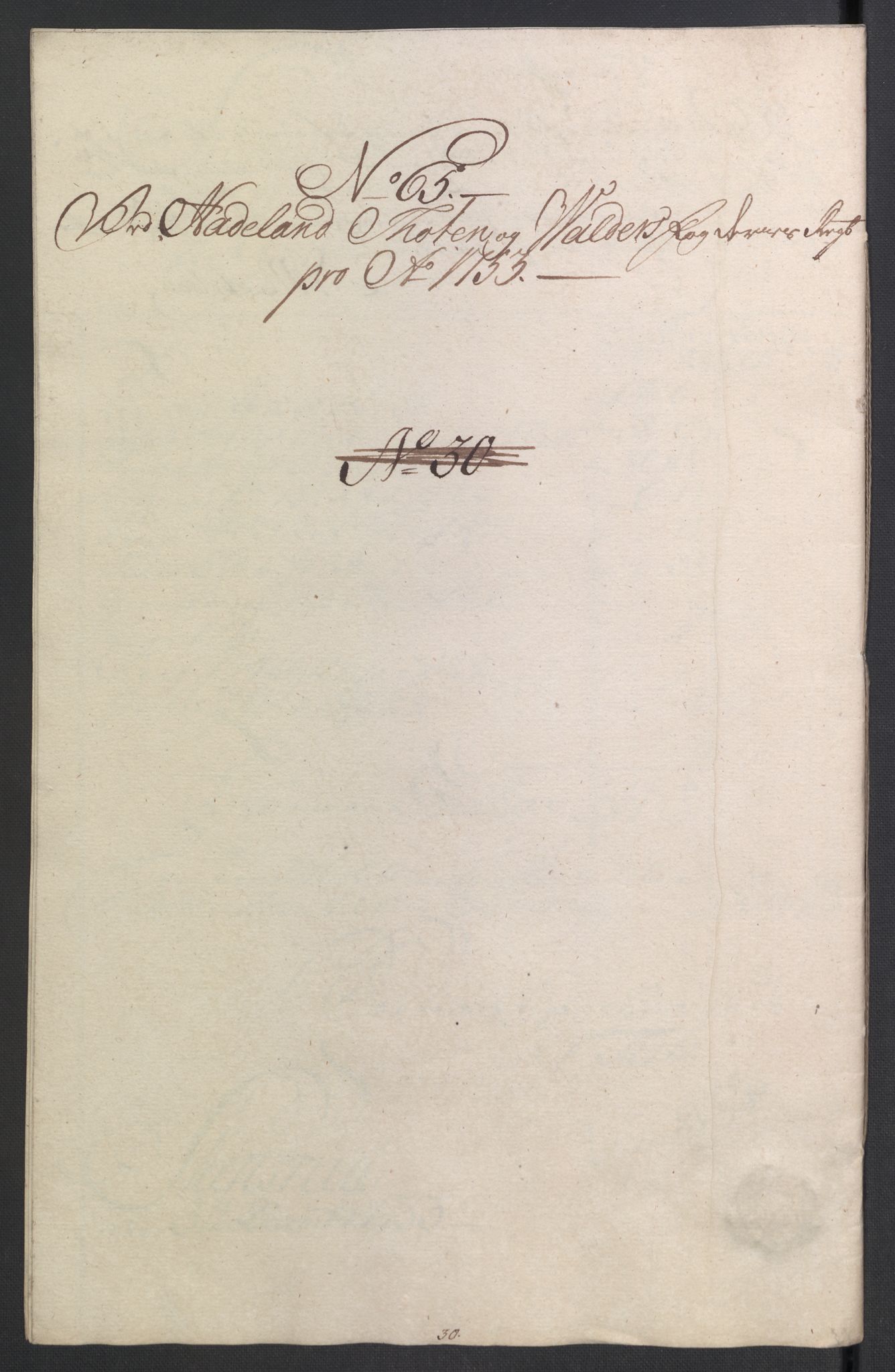 Rentekammeret inntil 1814, Reviderte regnskaper, Fogderegnskap, RA/EA-4092/R18/L1349: Fogderegnskap Hadeland, Toten og Valdres, 1752-1753, s. 614