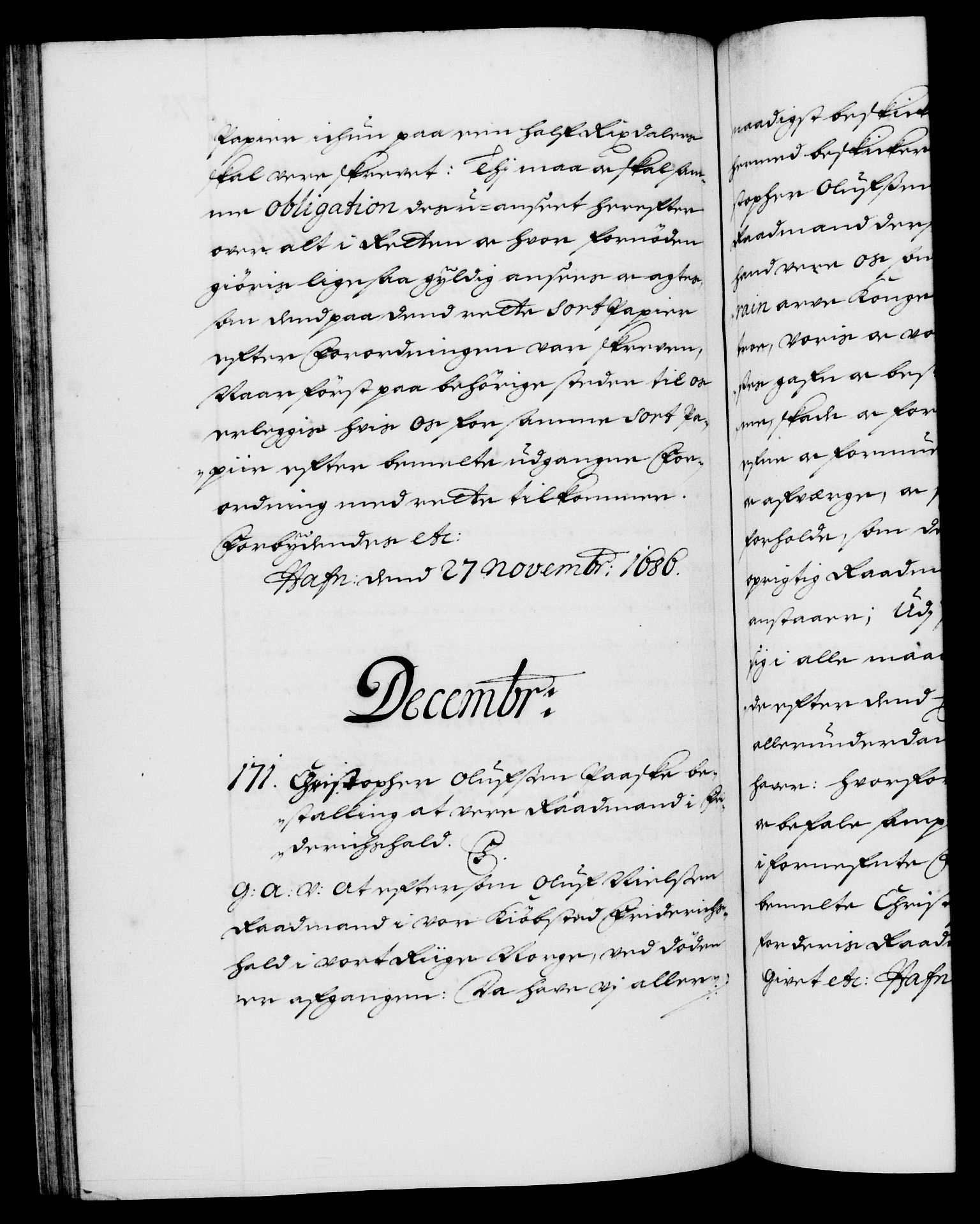 Danske Kanselli 1572-1799, RA/EA-3023/F/Fc/Fca/Fcaa/L0014: Norske registre (mikrofilm), 1685-1687, s. 373b